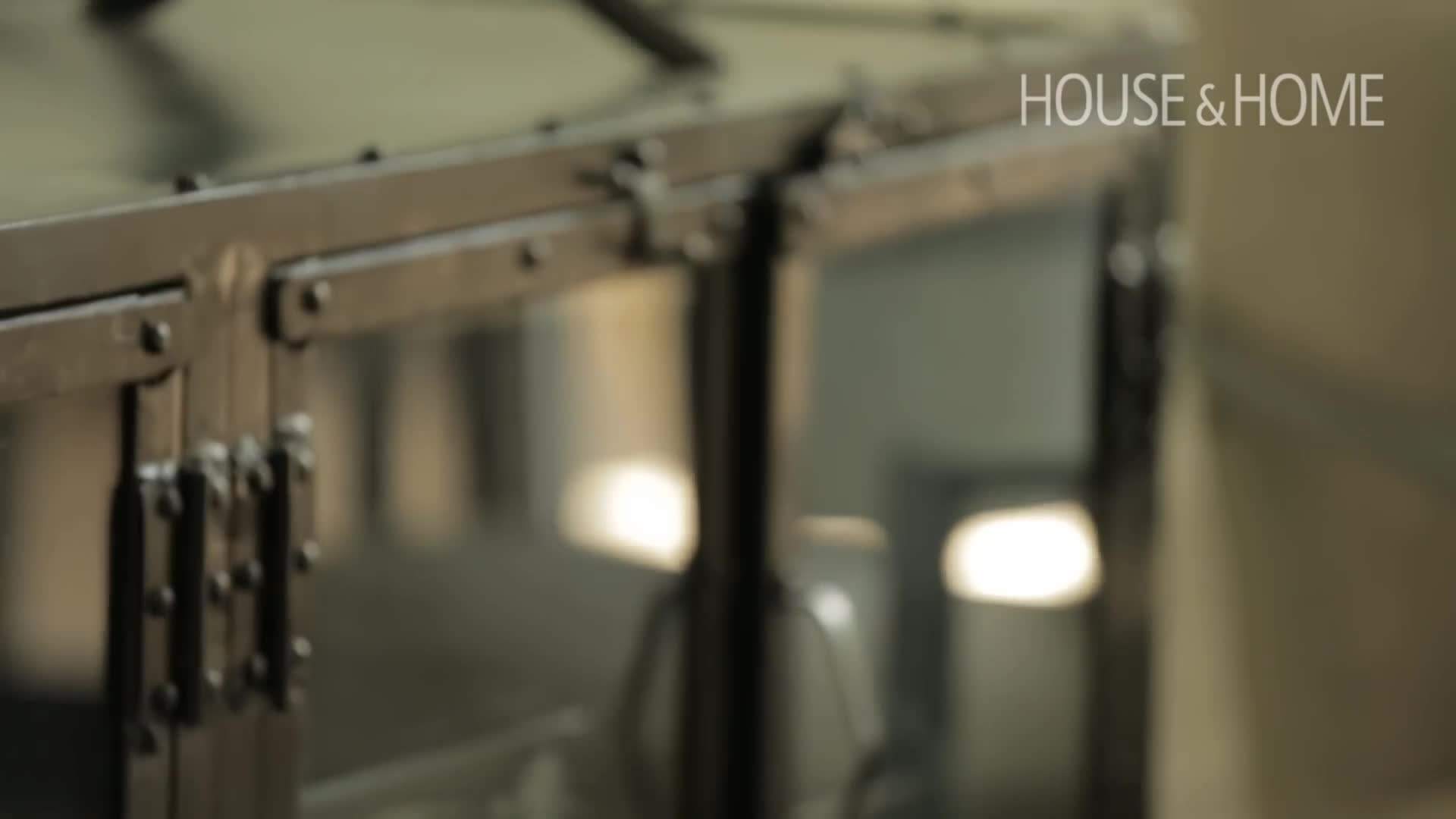 Before and after visuals of the living room transformation