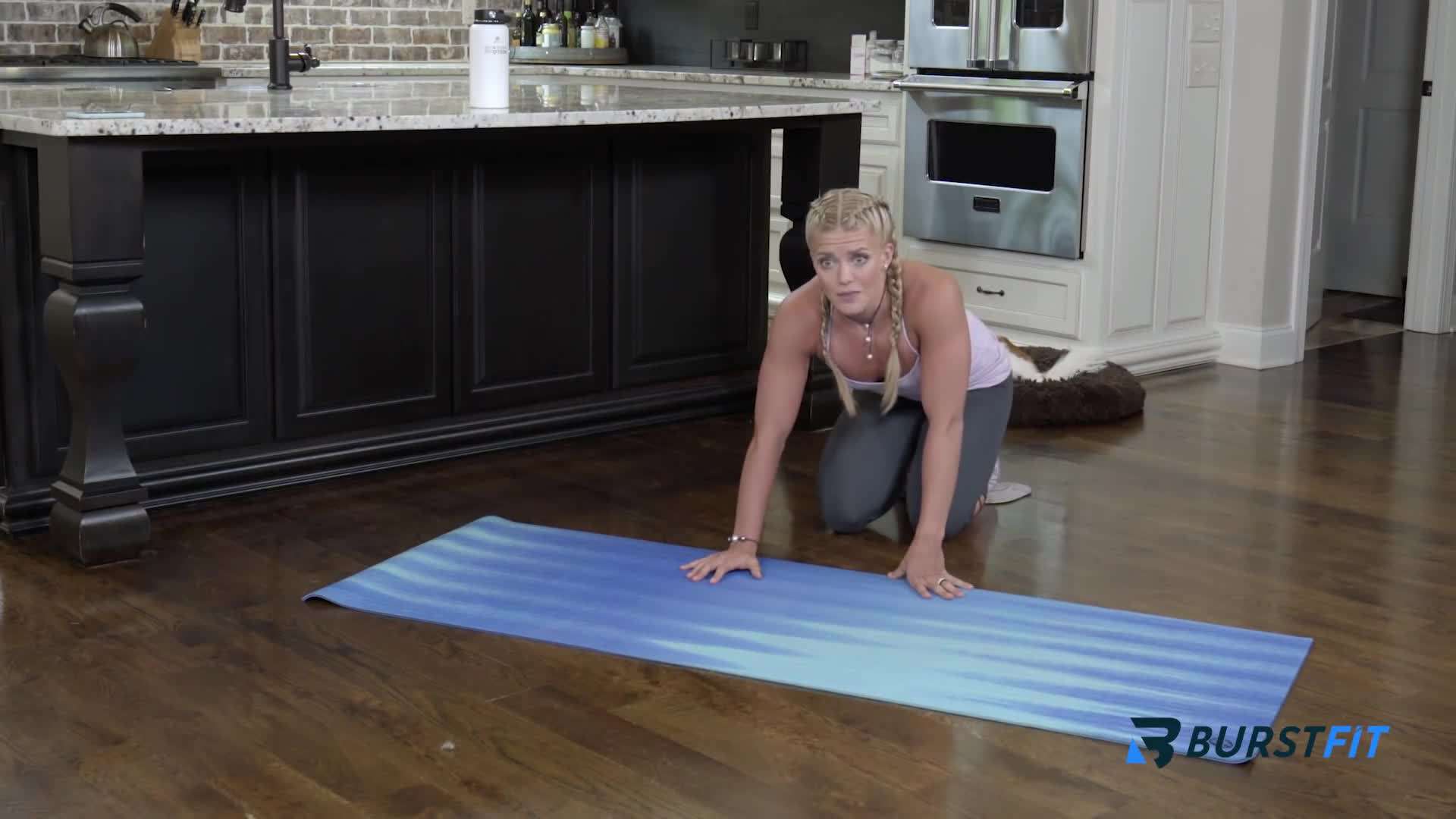 Challenging leg exercises using sliders