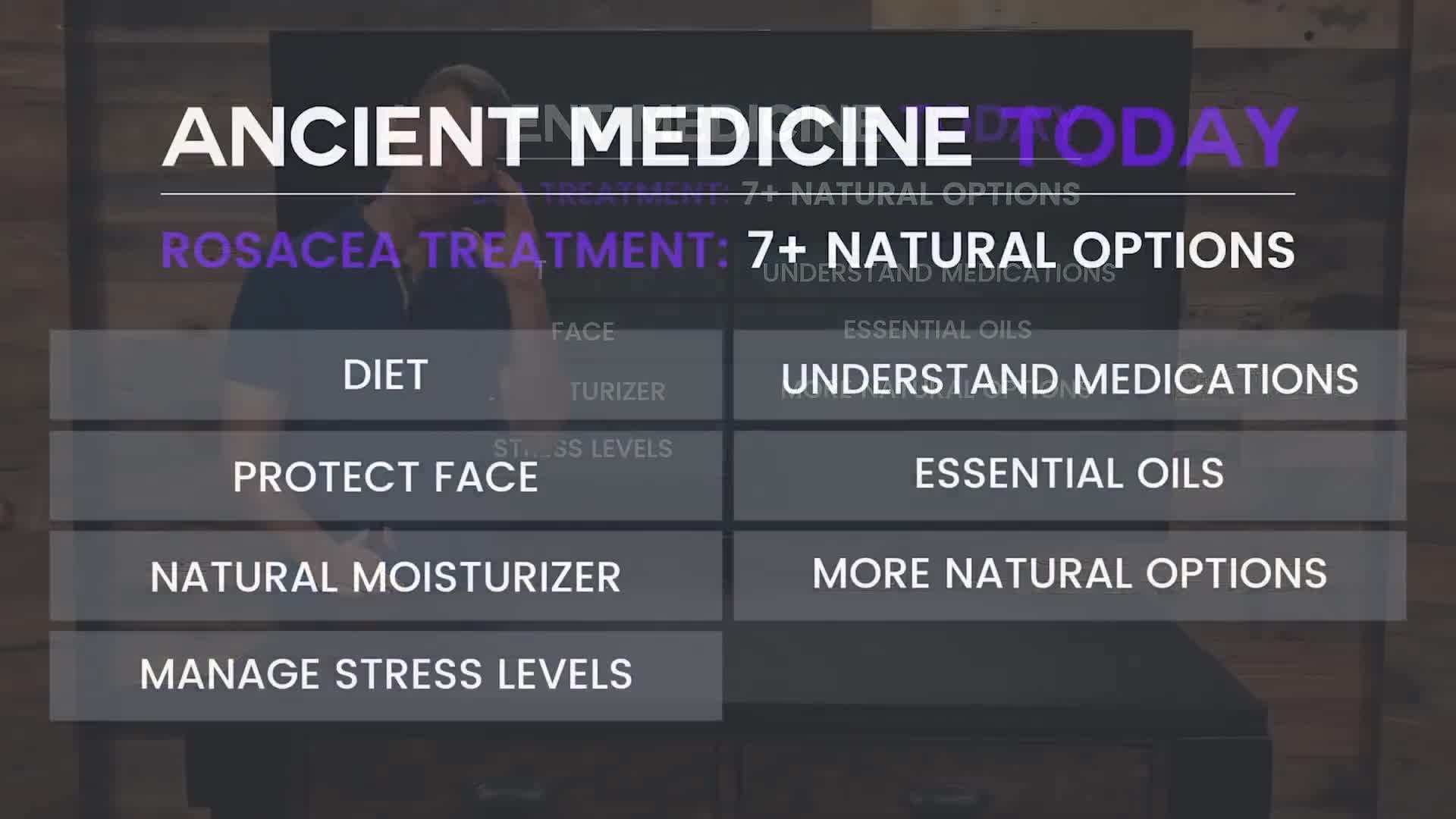 Bottles of essential oils commonly used for rosacea treatment