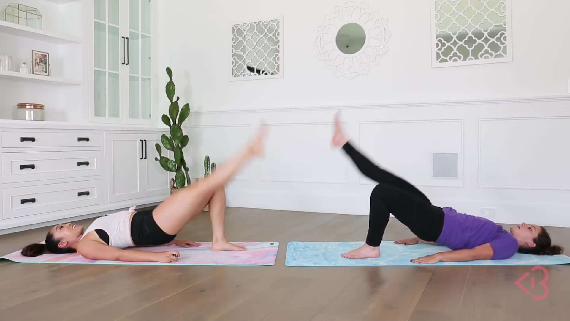 Controlling the movement of single leg raisers in bridge