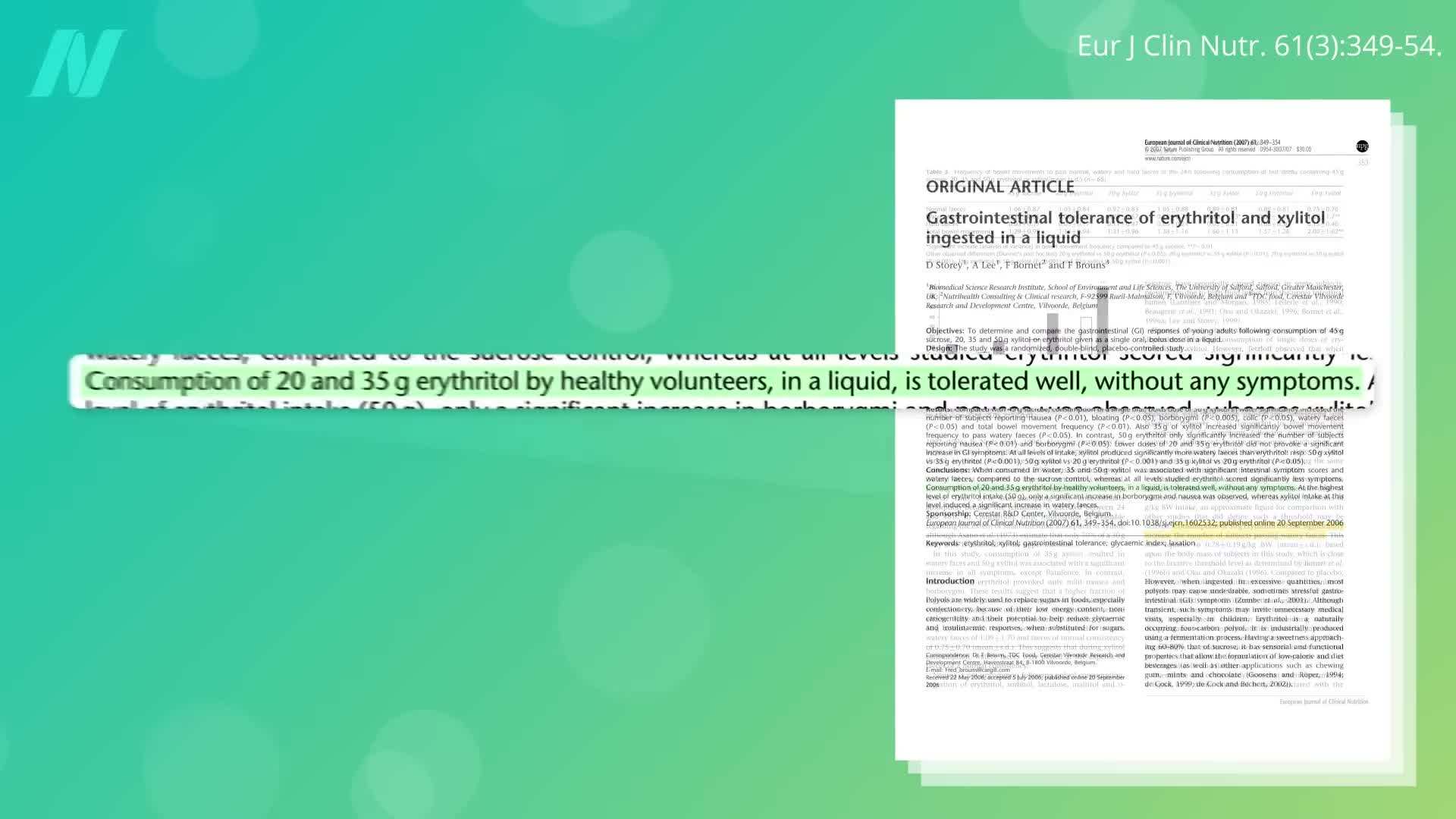 Fruits containing erythritol