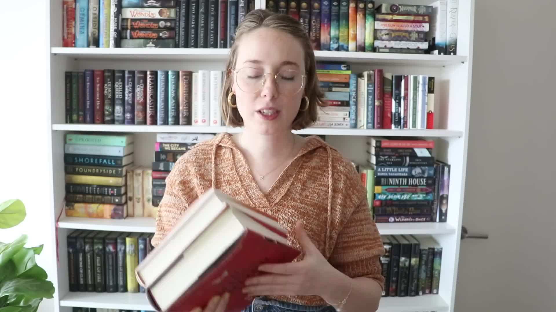 Before and after shots of my bookshelf transformation