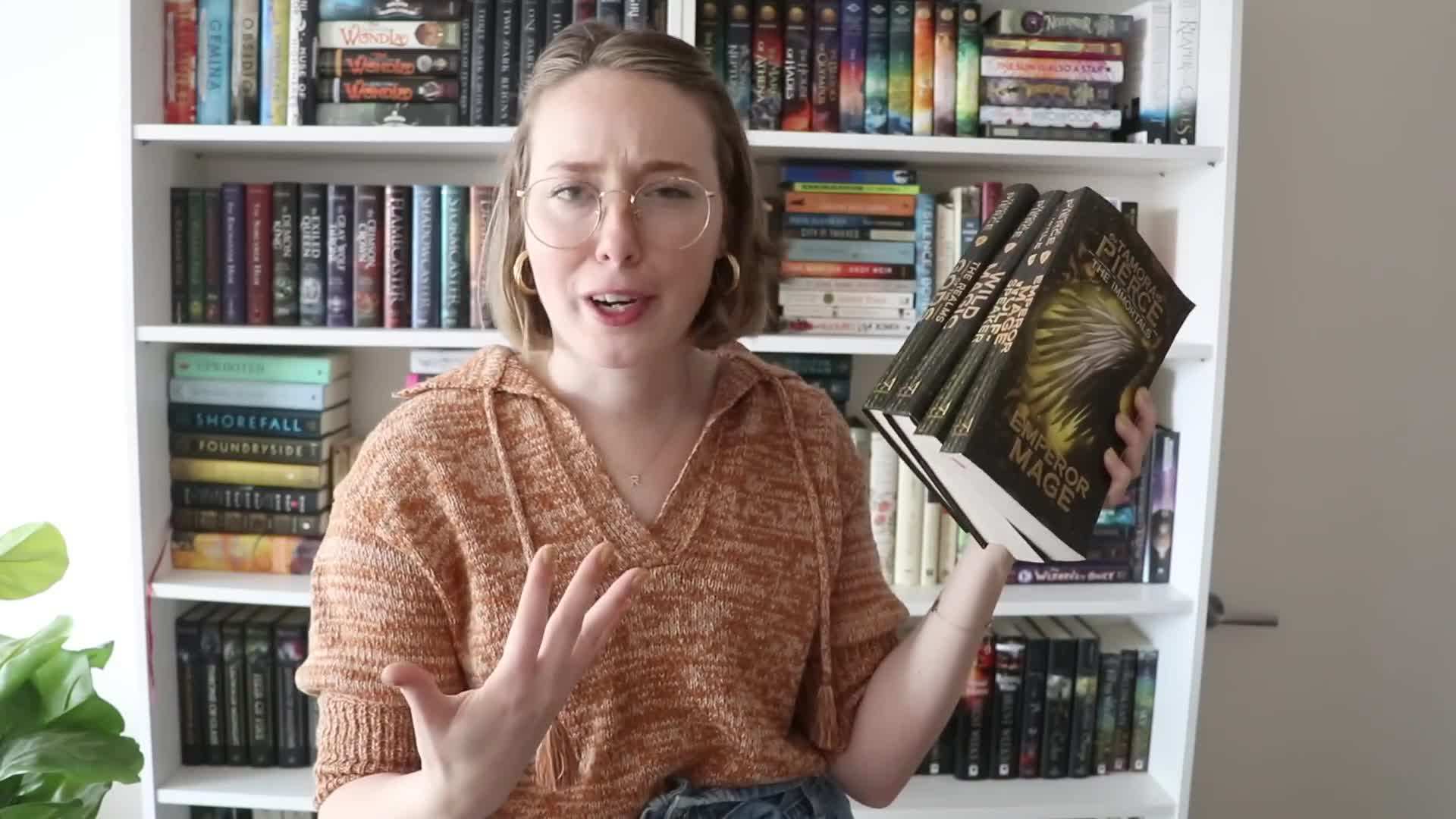 A bag of books ready to be donated