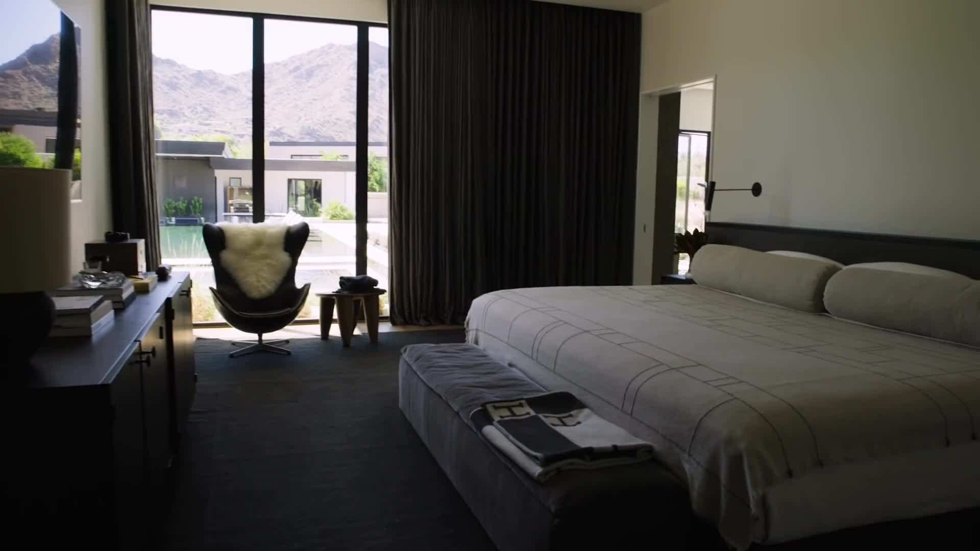 Outdoor patio with comfortable seating and fire pit