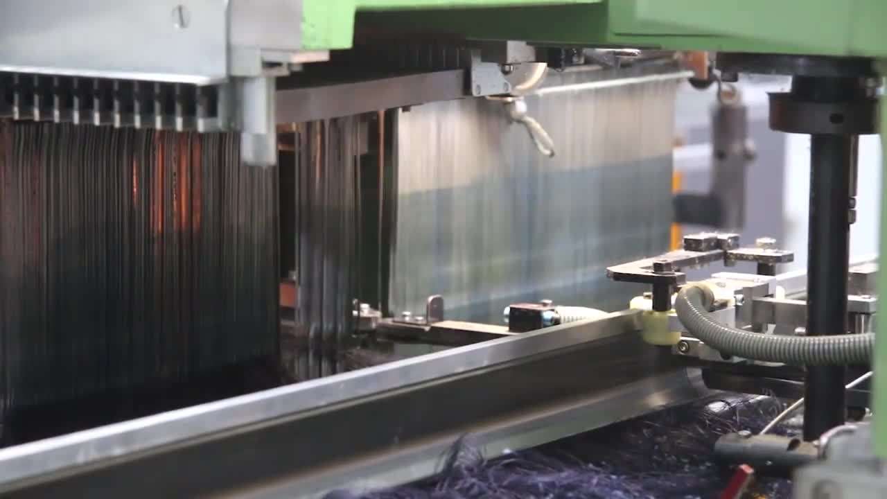 Visual representation of fabric breakdown into fibers