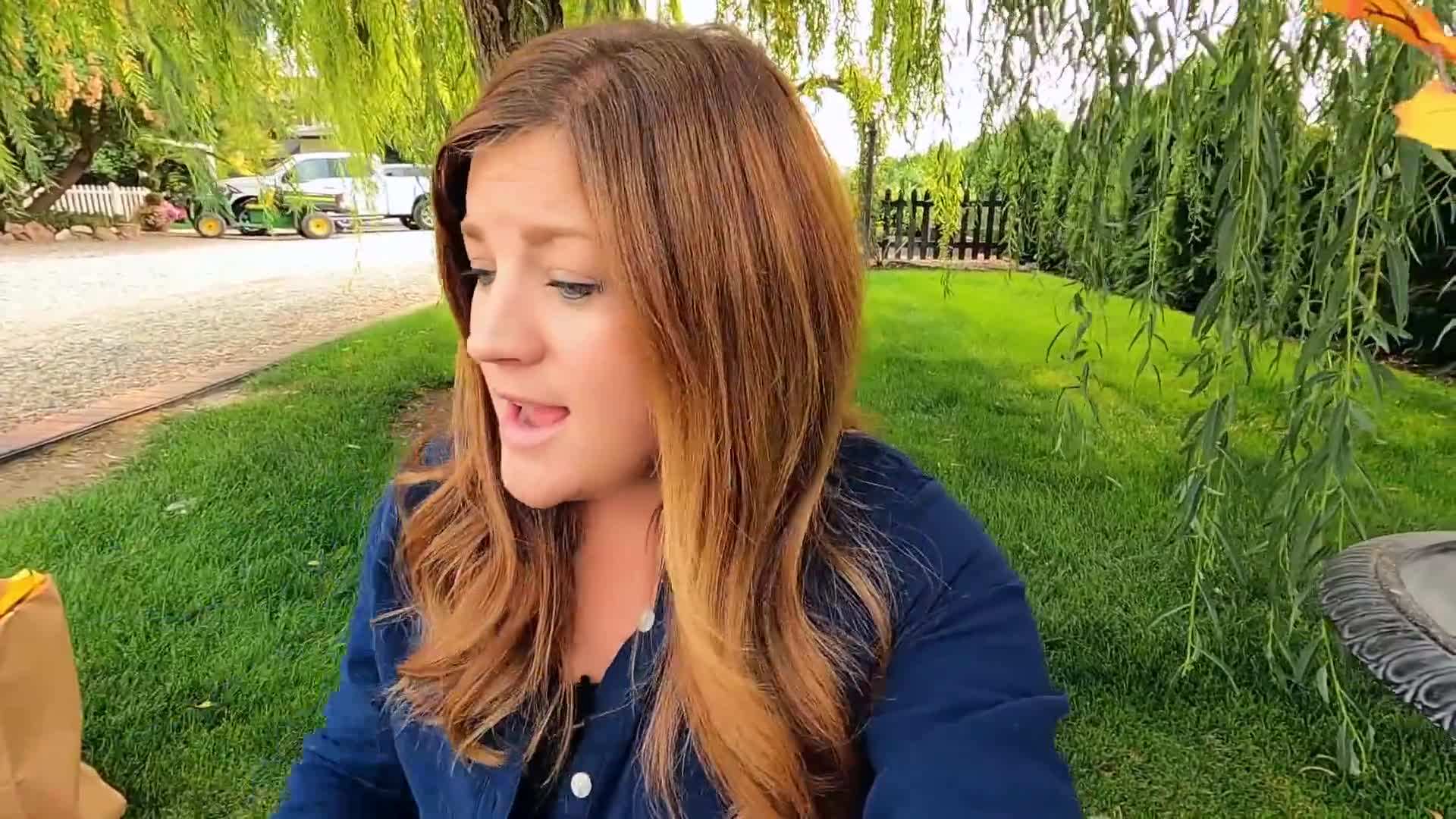 Wind the string lights around the branches