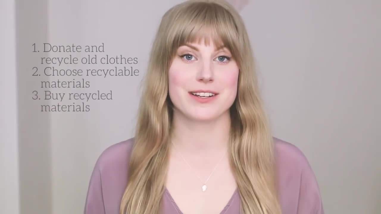 Visual representation of recycled textile products