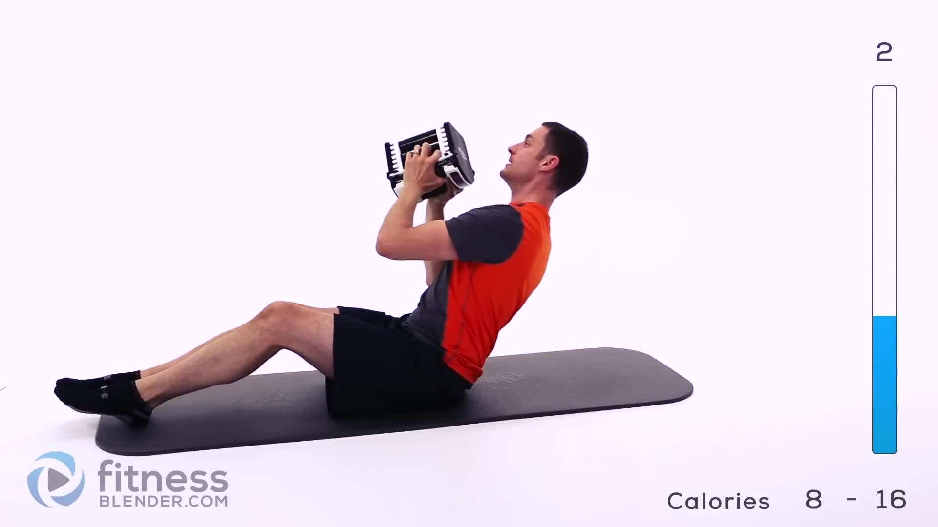 Perform weighted Russian twists to target your obliques