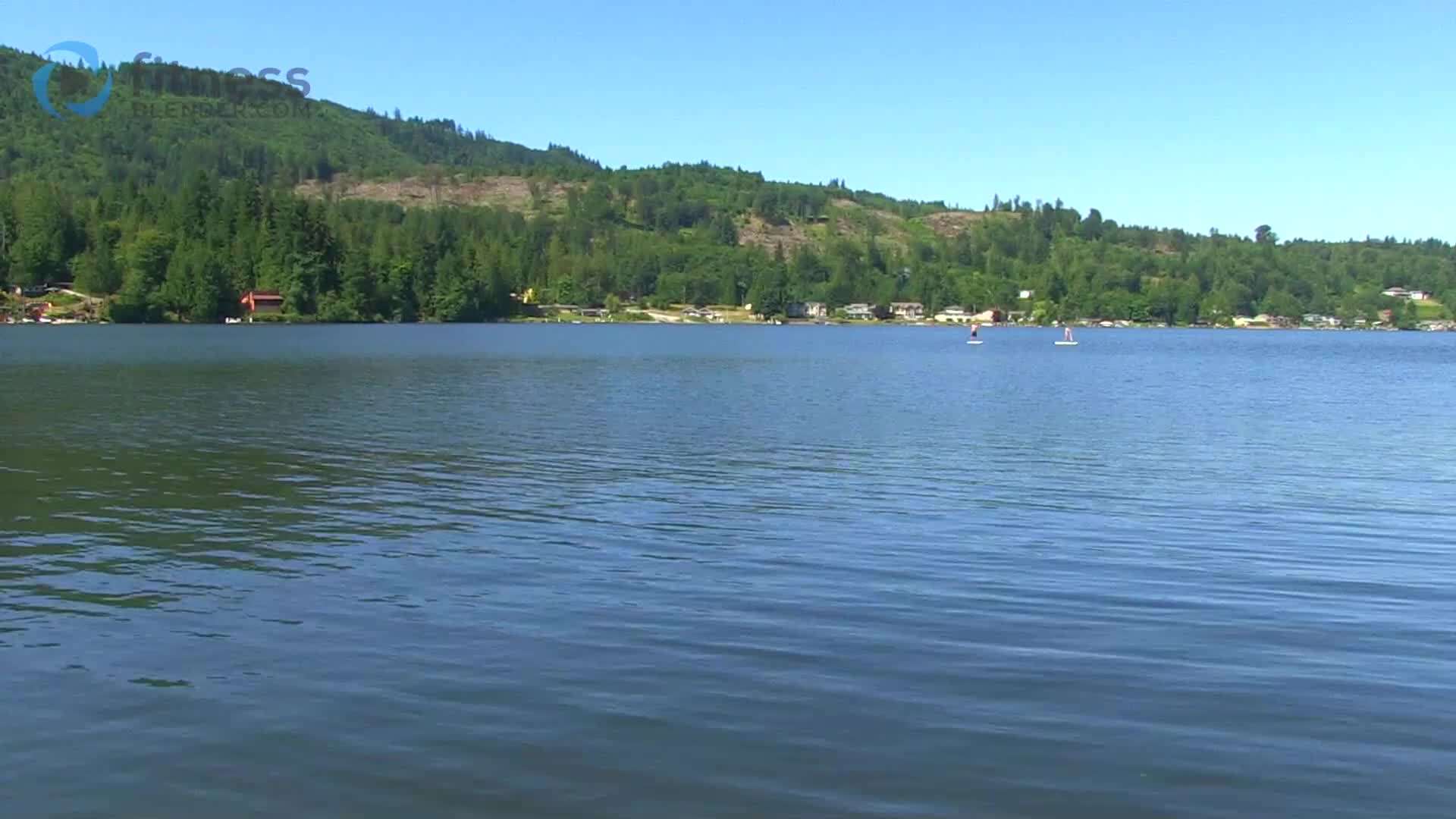 Woman exercising with dumbbells
