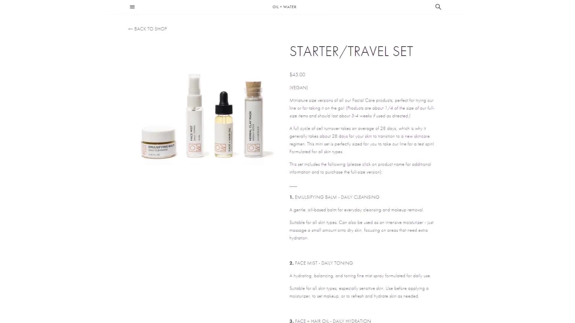 Oil + Water Hydrating Toner