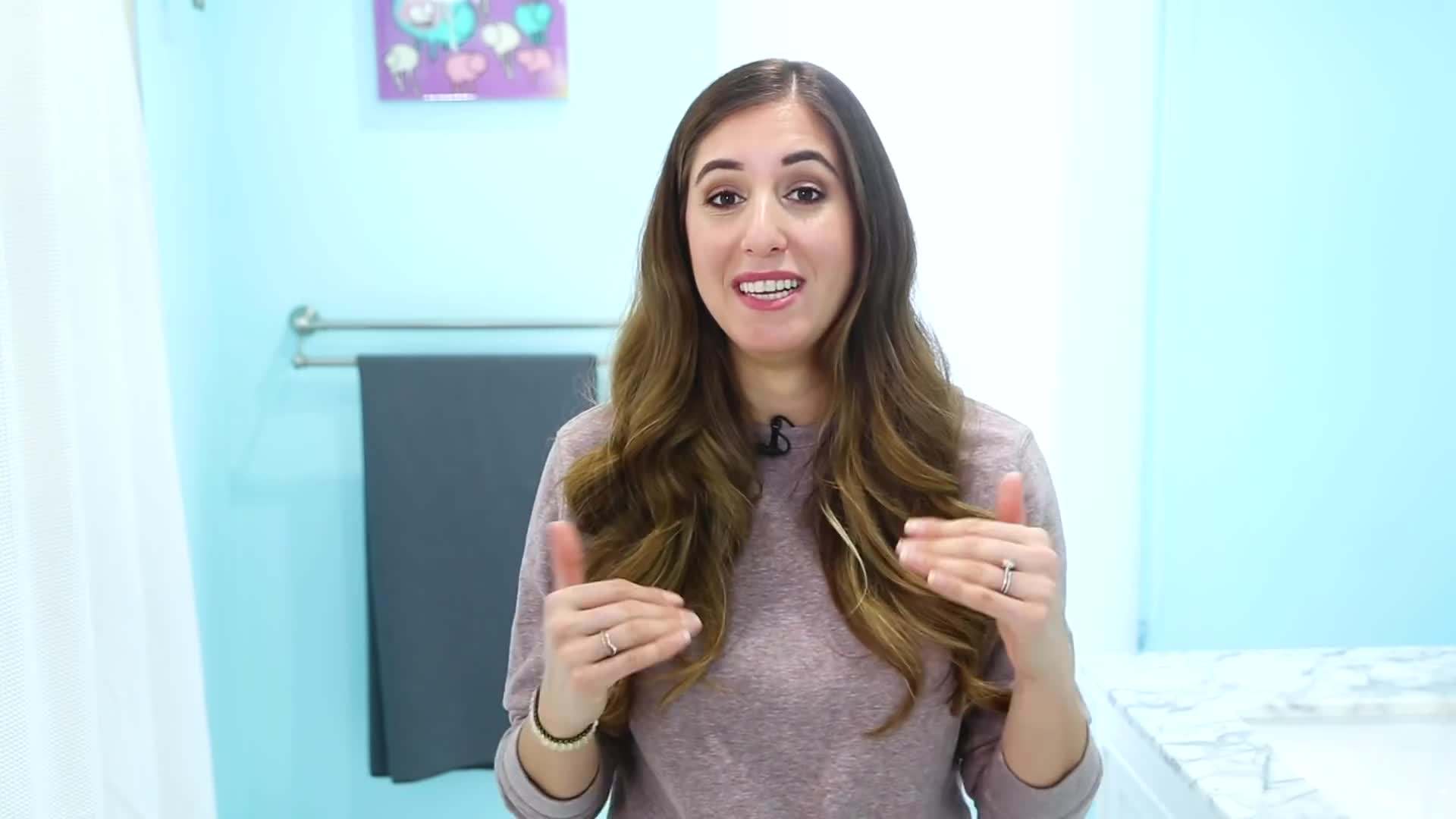 Scrubbing the toilet bowl with a toilet brush