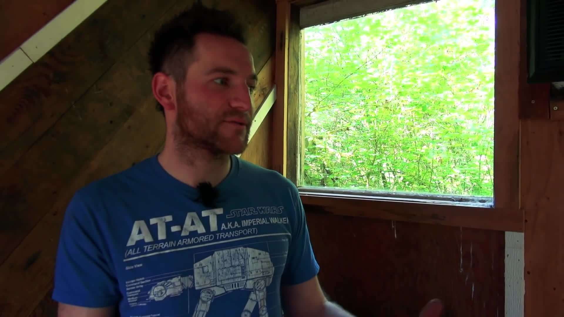 Jacob sourcing materials from a salvage yard