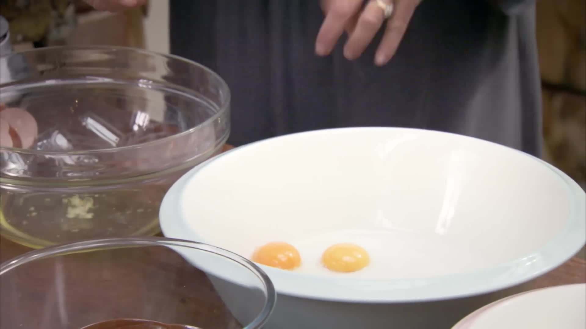 Rolling out the puff pastry