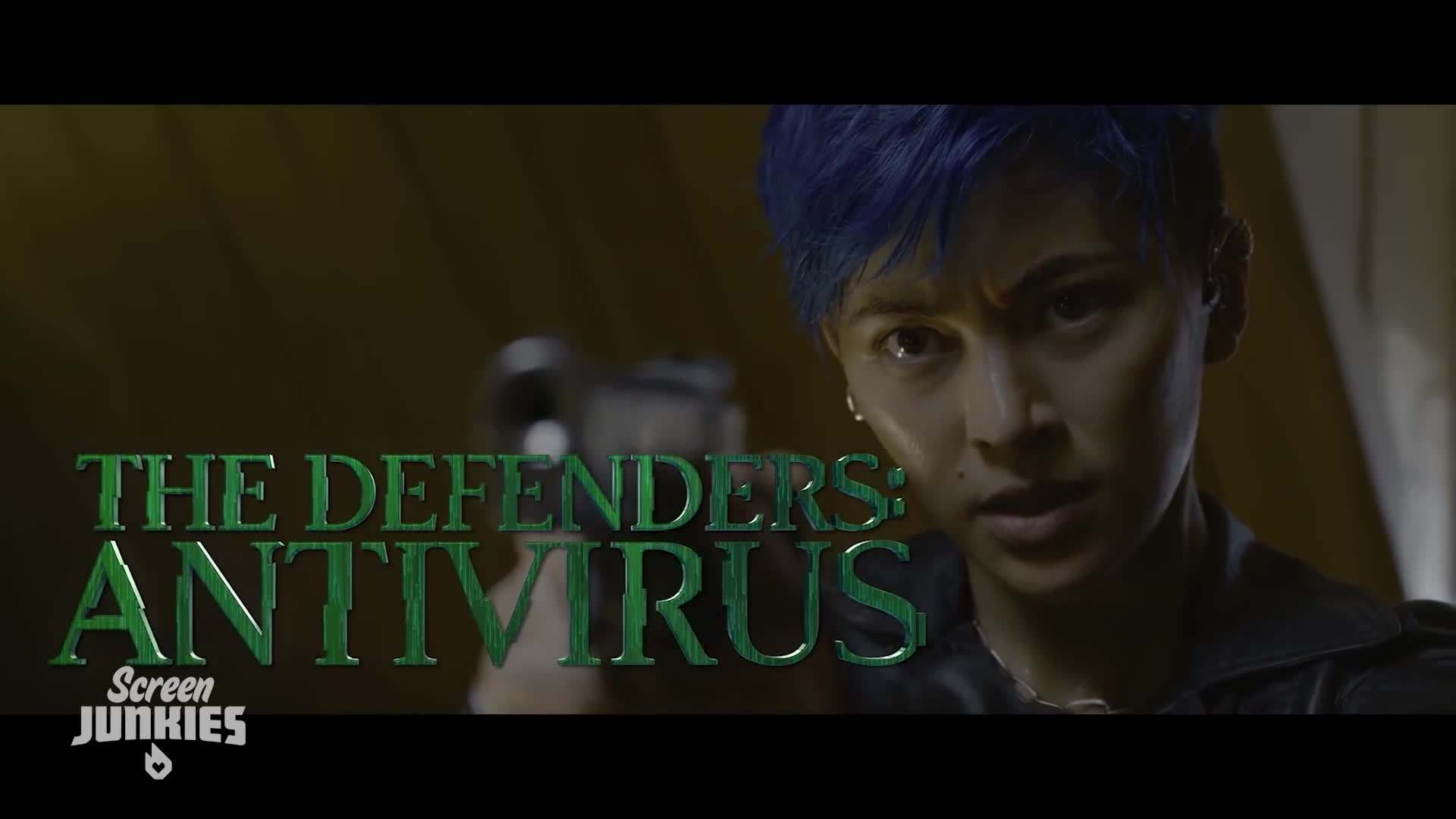 The iconic black leather outfits