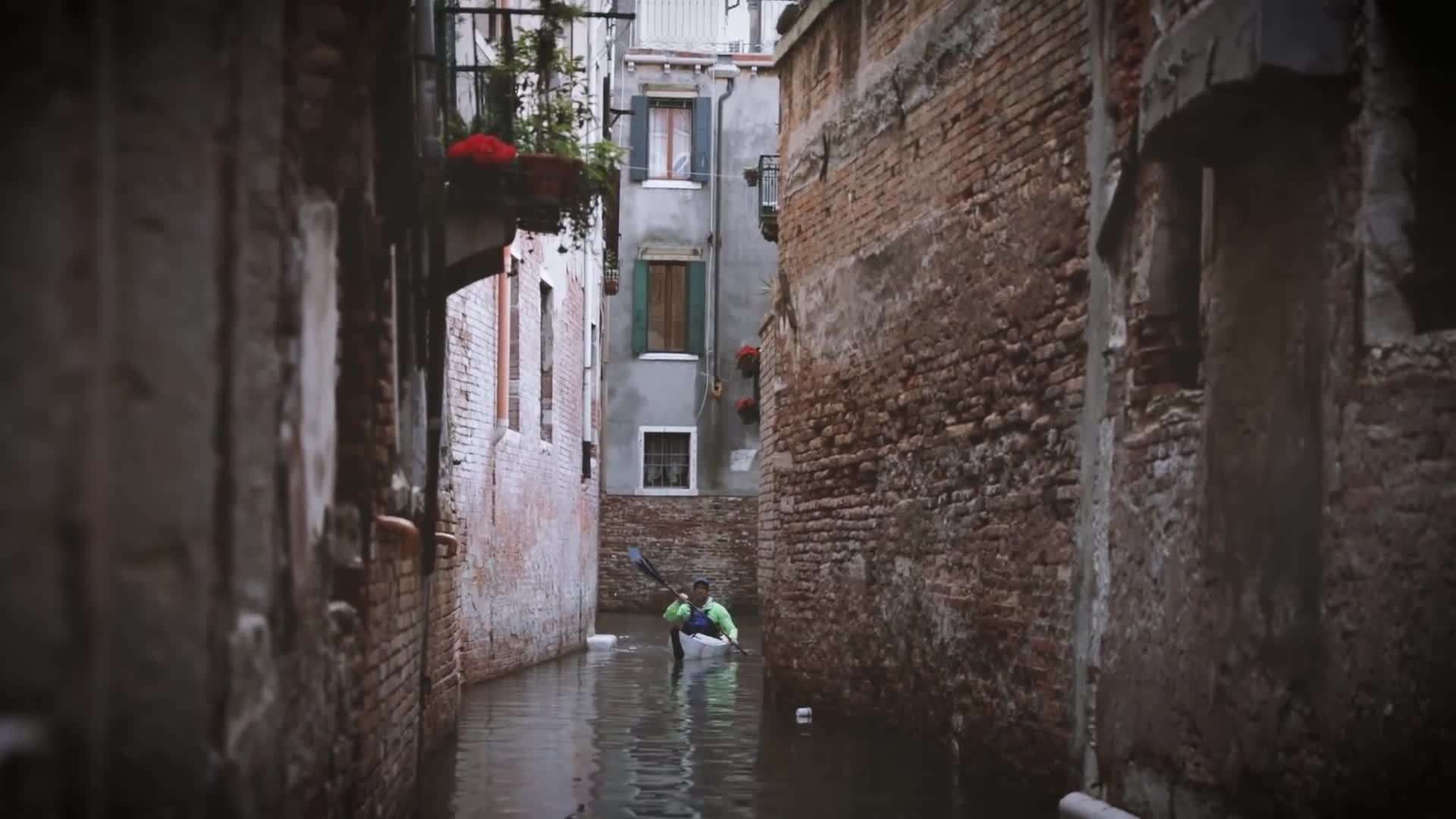 Gliding through the picturesque canals of Venice