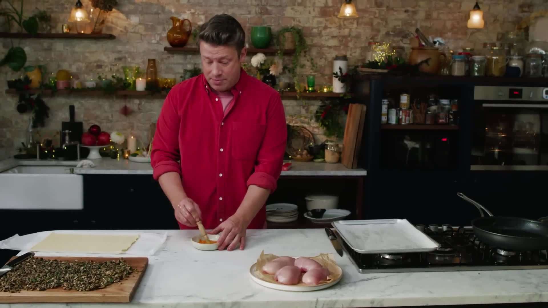 Deglazing the pan with white wine