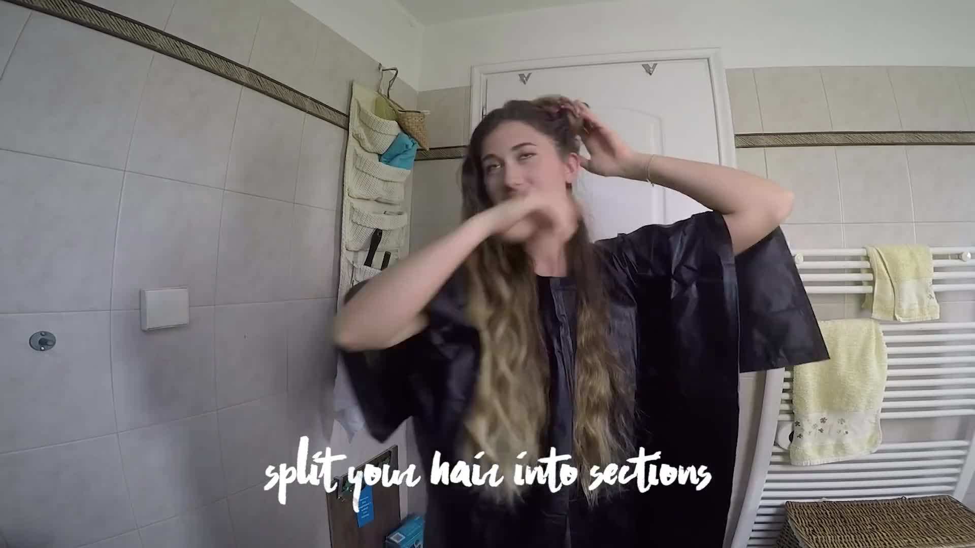 Sectioning your hair