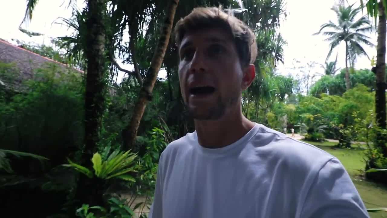 The amphibious motorboat navigating through turquoise waters