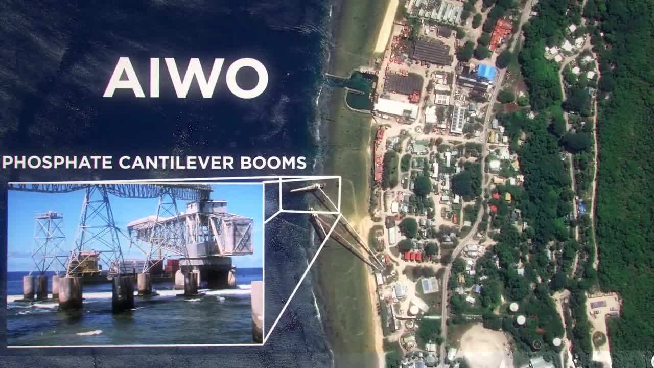Swimming in the turquoise lagoons of Nauru