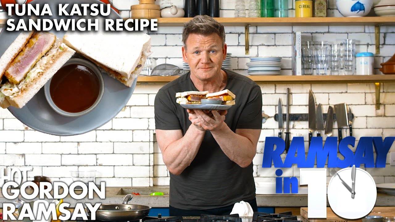 Transforming Two Slices of Bread into a Delicious Tuna Katsu Sandwich: Gordon Ramsay's Quick Recipe