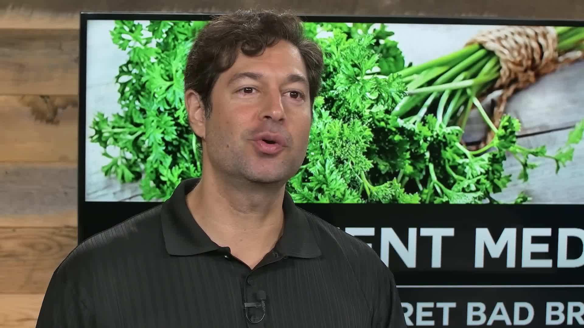 Illustration of a person flossing