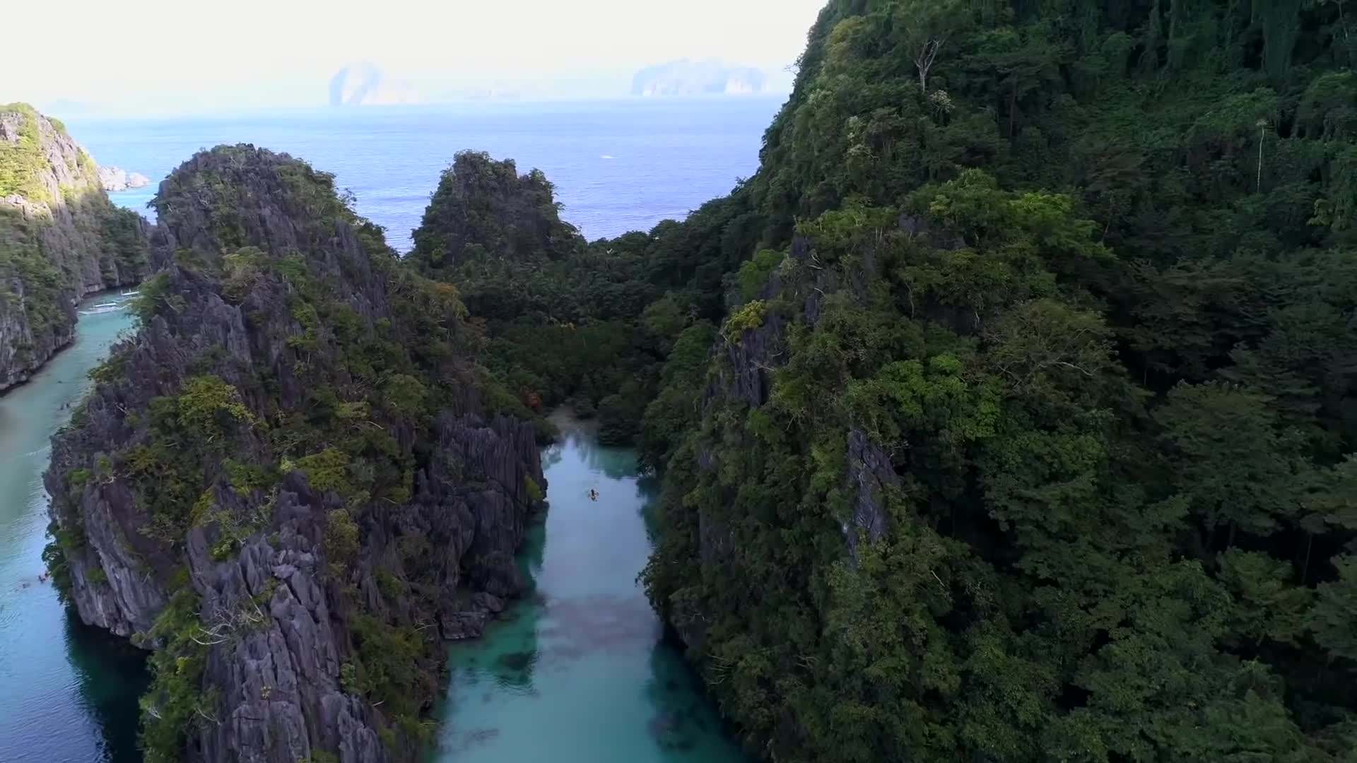Crystal-clear waters of Boracay, another popular destination