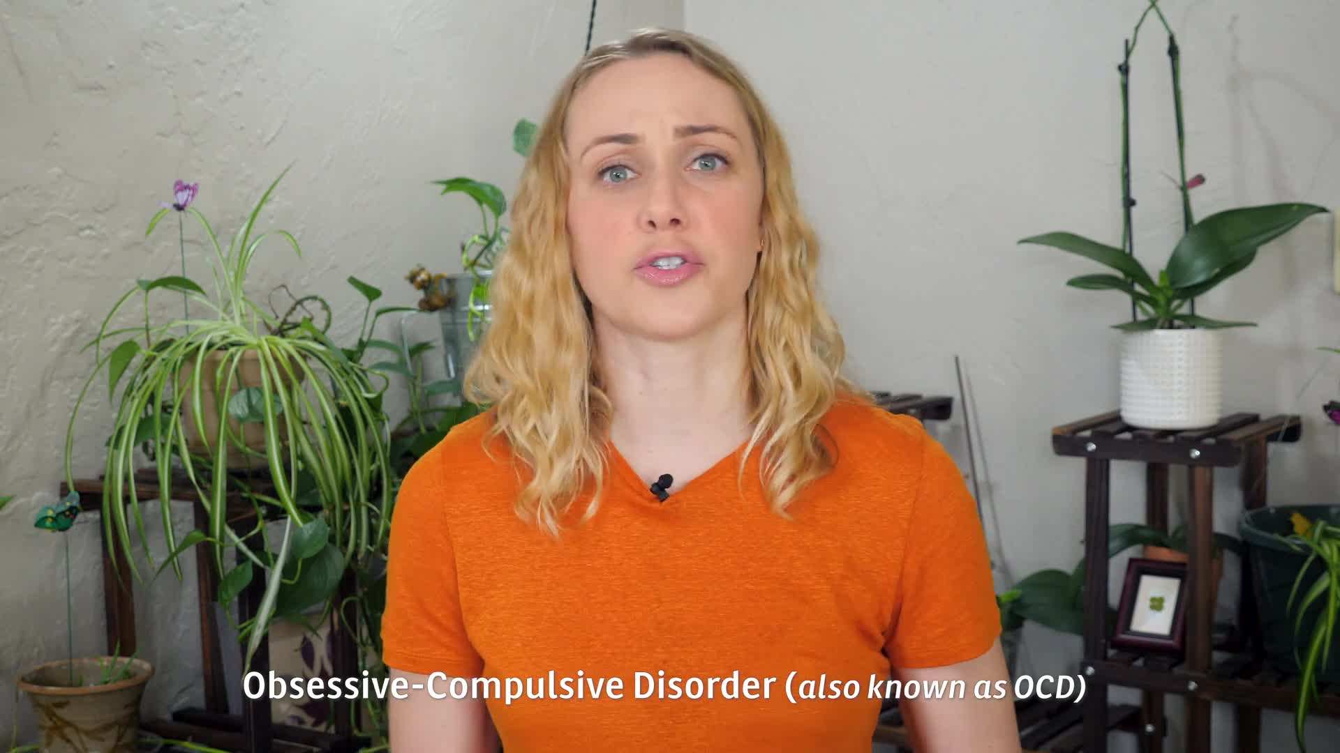 Diagram illustrating the link between obsessions and compulsions in OCD