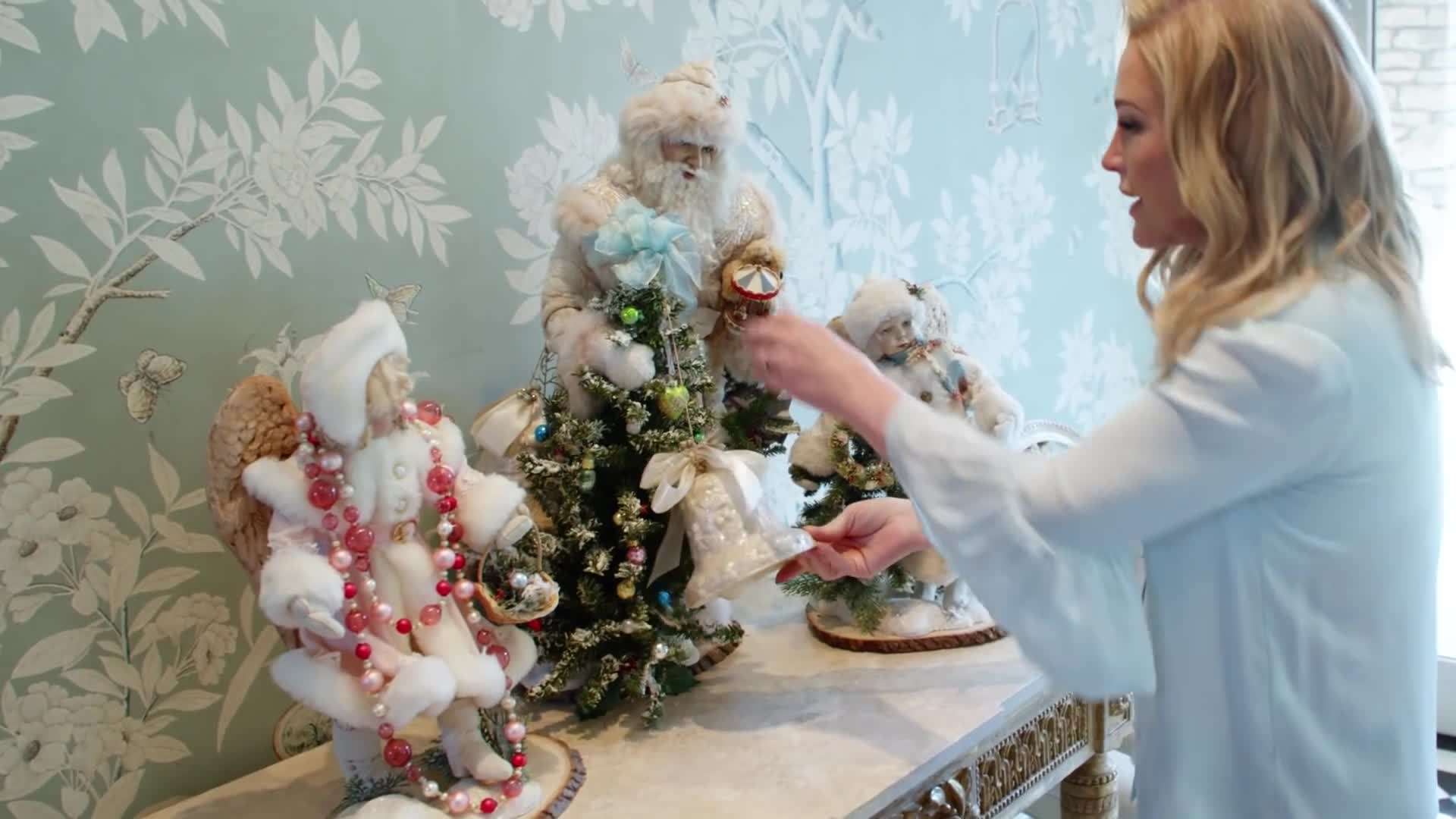 Sparkling chandelier illuminating the dining area