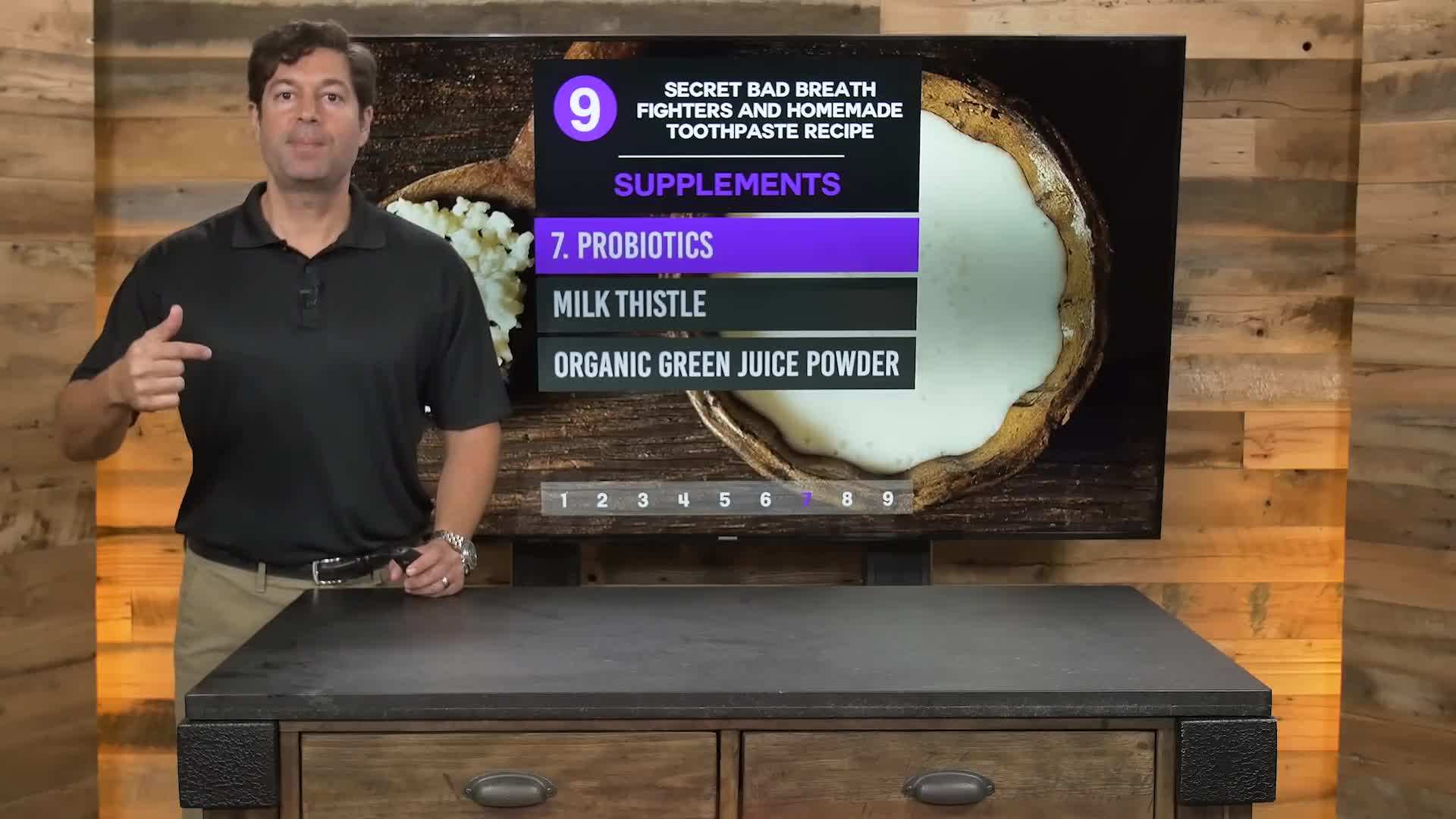 Illustration of a person brushing their teeth with homemade toothpaste