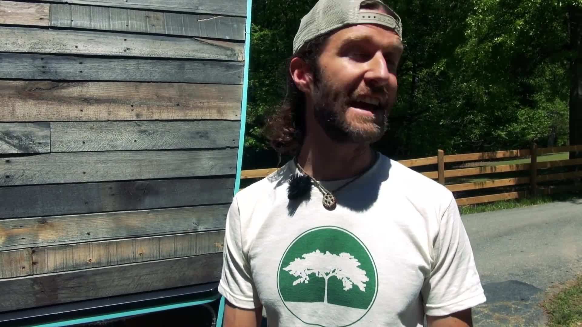 Exterior view of the tiny house cafe