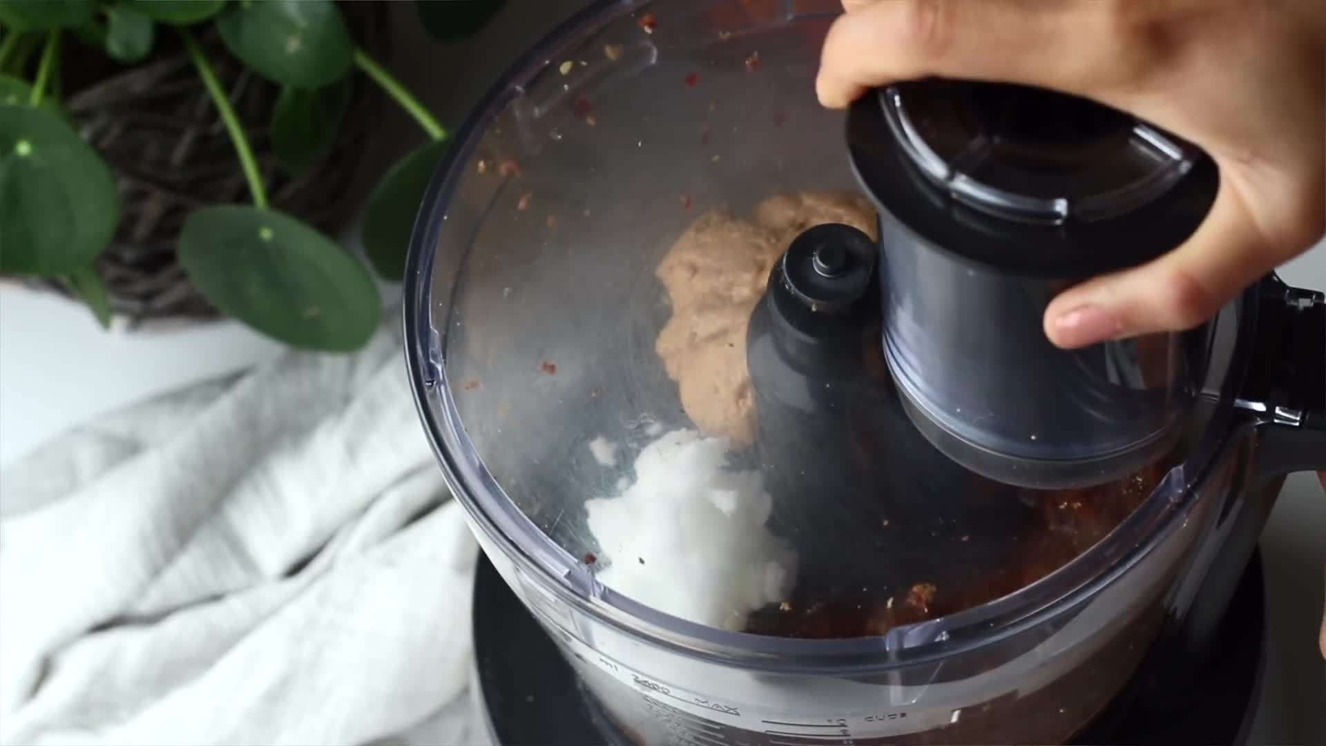 Breakfast burrito with tofu scramble and avocado