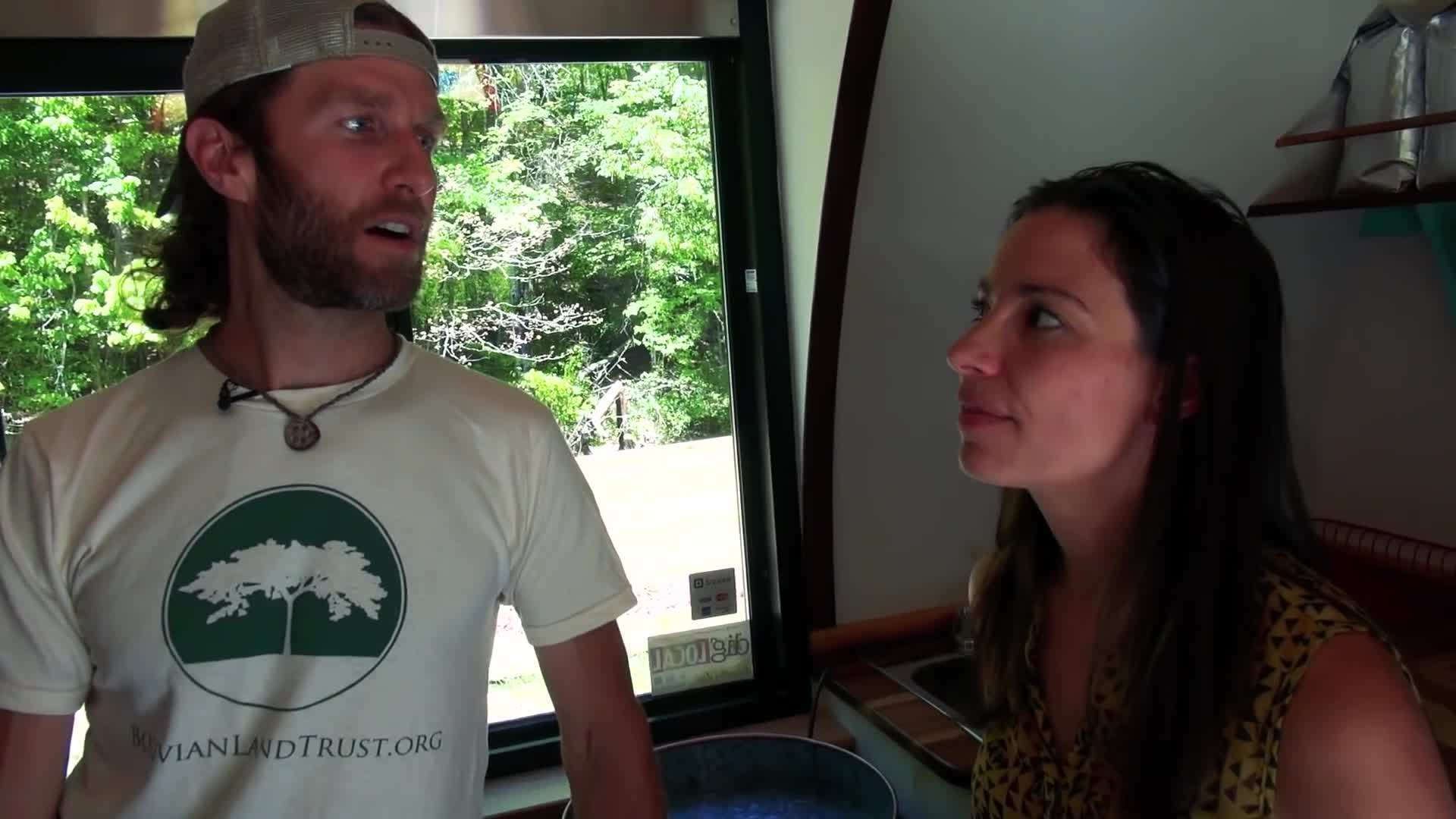 Detailed craftsmanship of the tiny house cafe