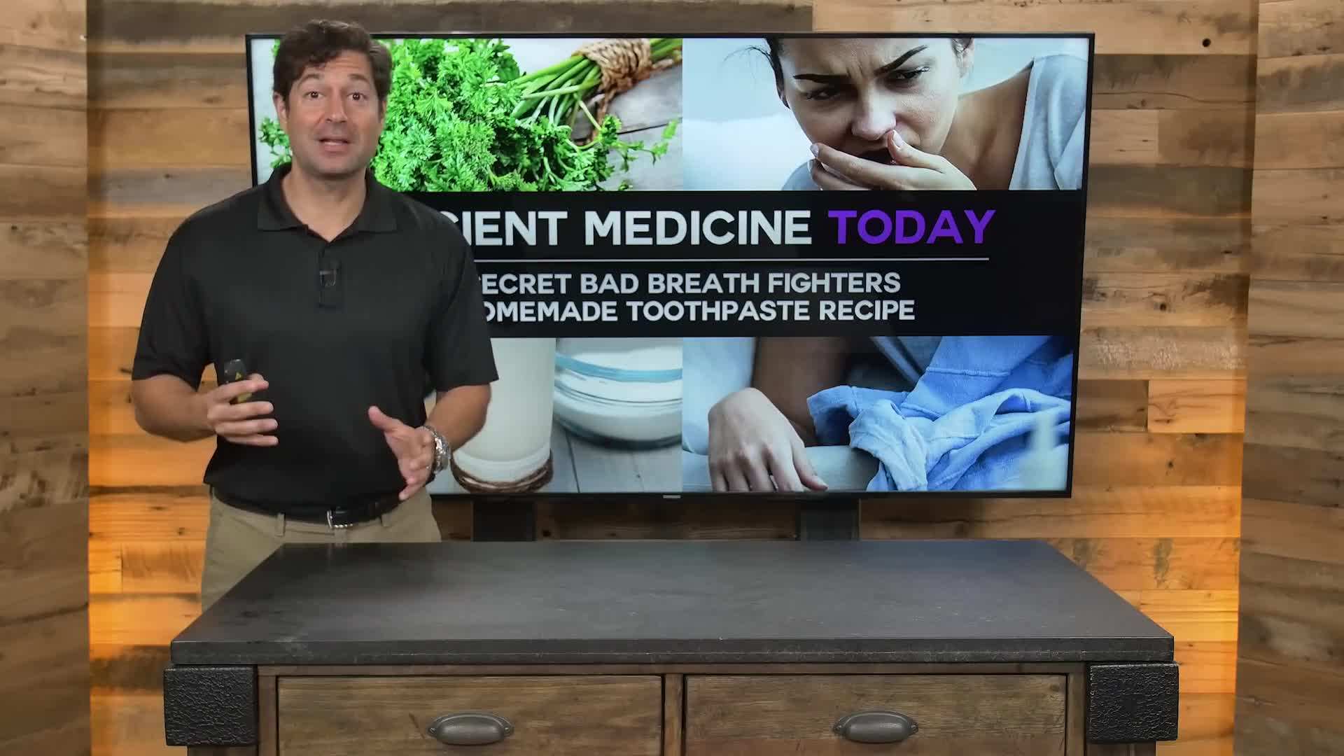 Illustration of a person brushing their teeth