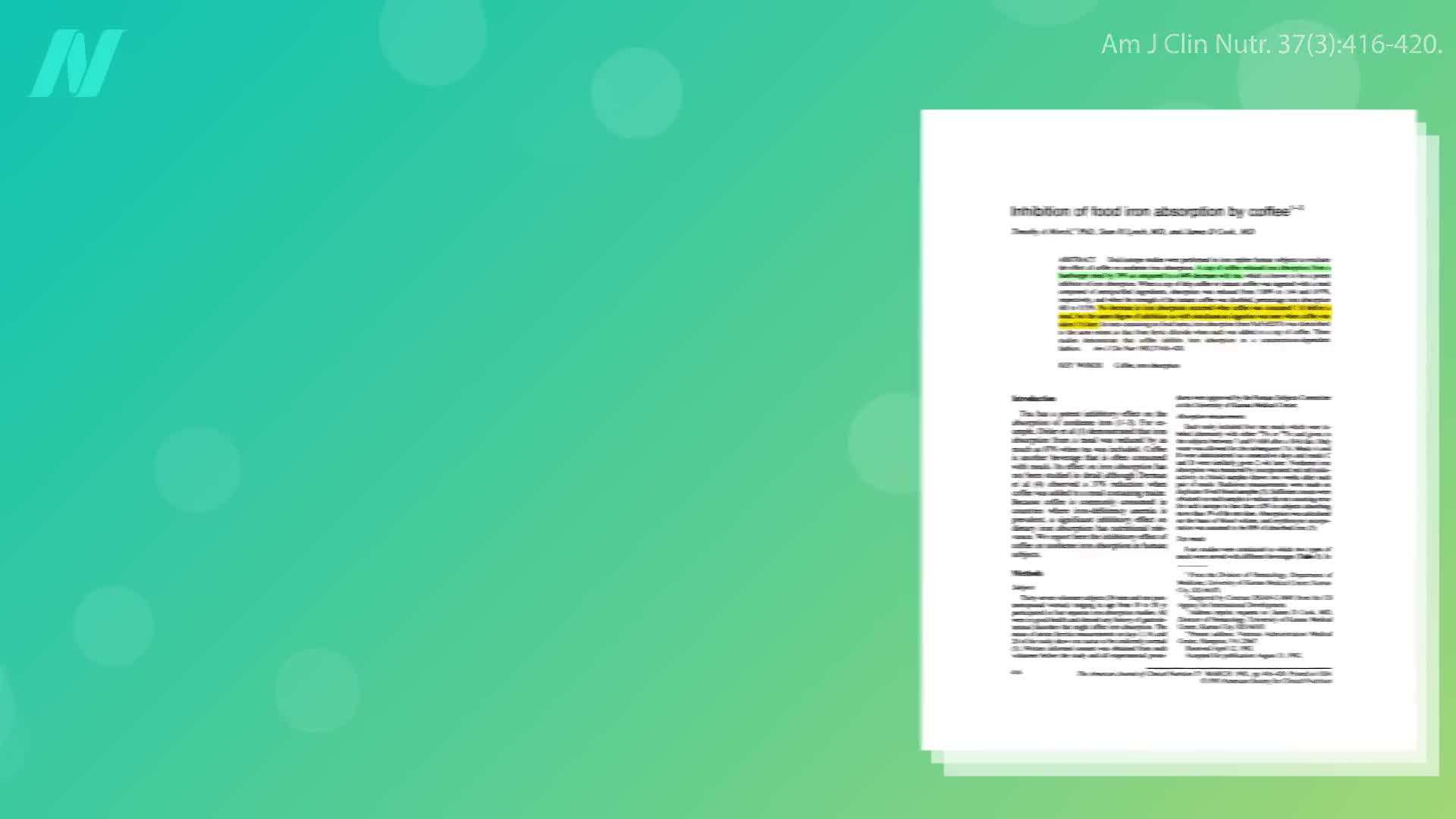 Effects of Coffee on Iron Absorption