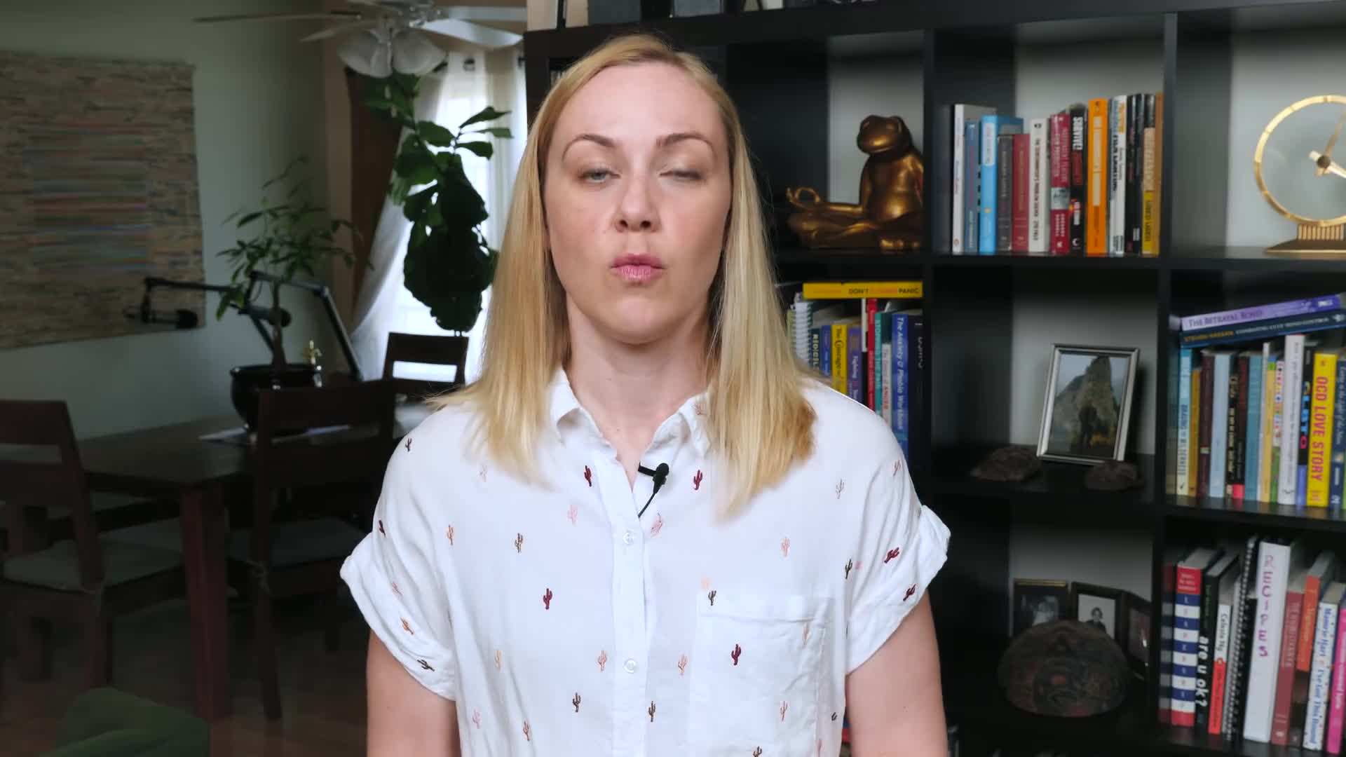 A person feeling dissatisfied with real-life experiences