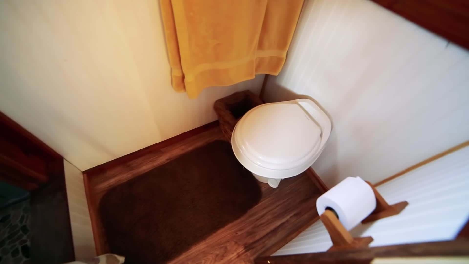 Water conservation is a priority in the Mojave Desert, and the Peacock tiny house incorporates innovative techniques