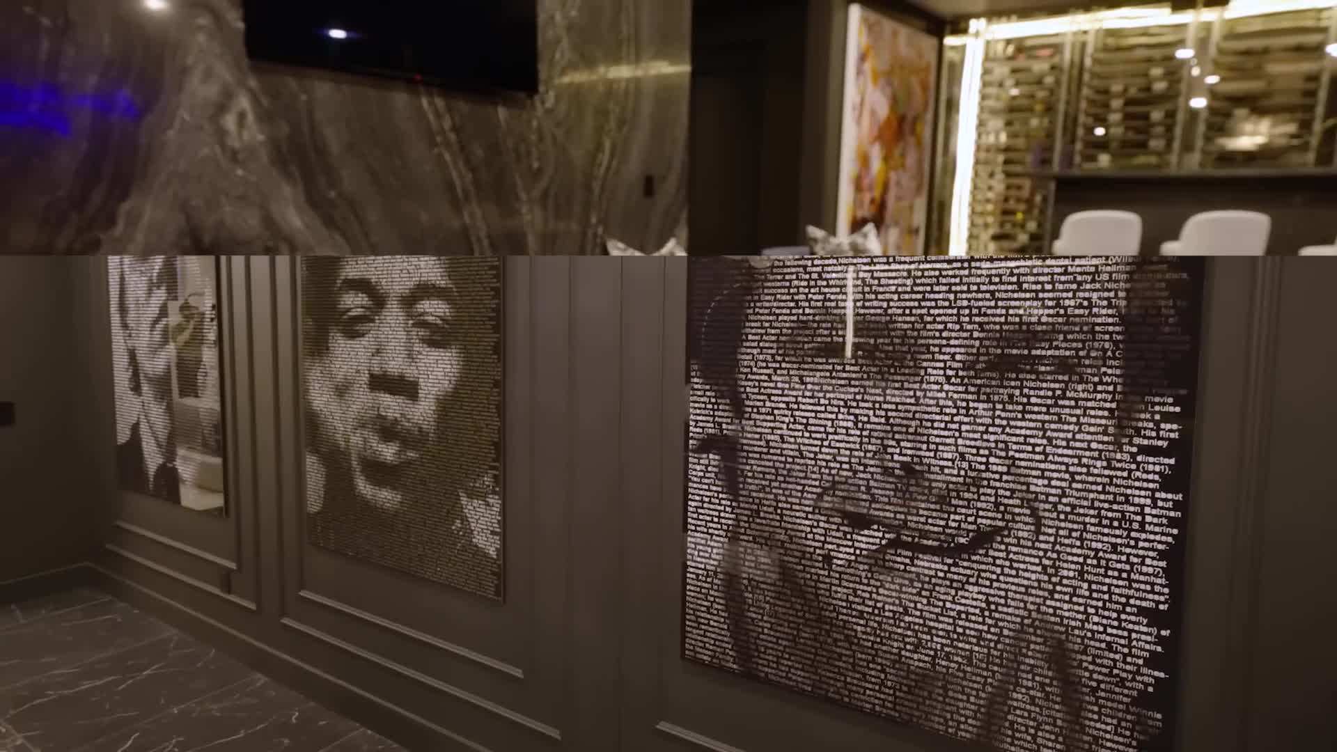 Dedicated space for stretching and yoga in McDavid's home gym