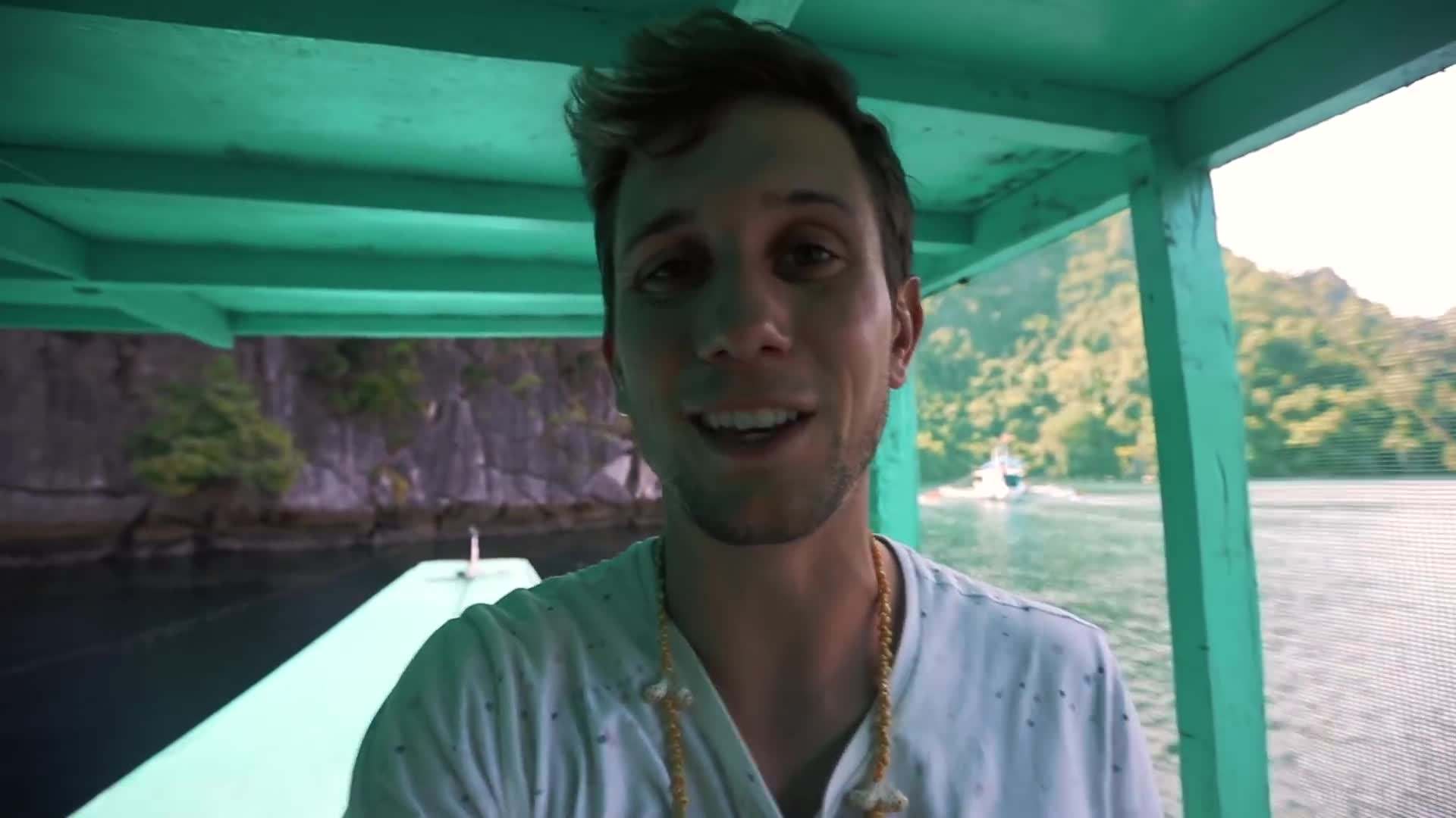 Stunning view of Coron's crystal clear turquoise waters and limestone cliffs