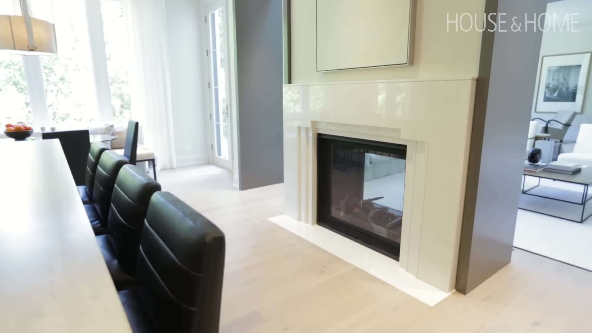 A statement lighting fixture with Art Deco design