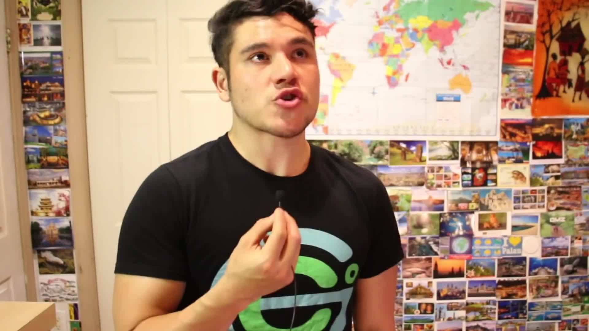 Reusable water bottle and tote bag for sustainable travel