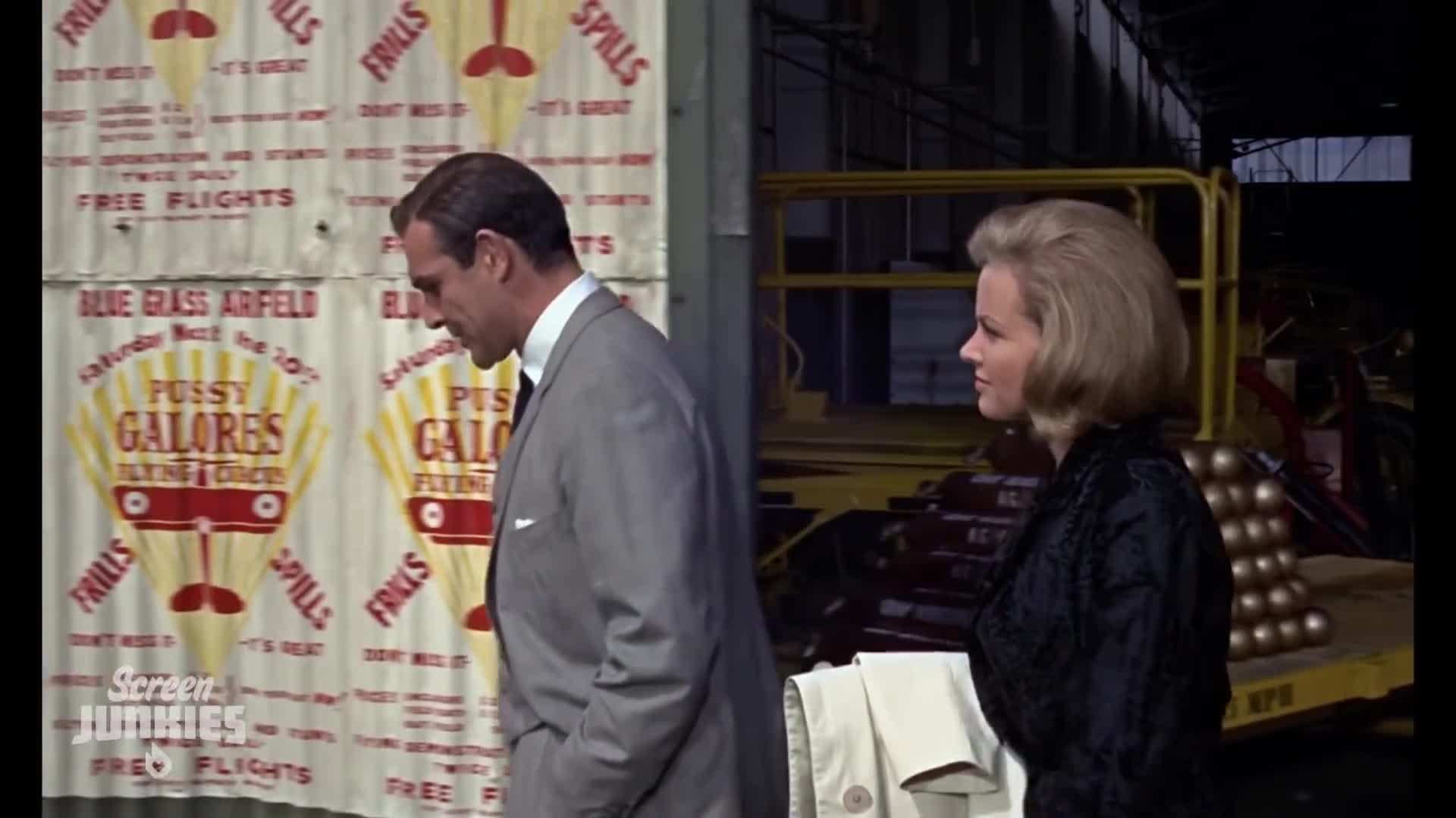 The iconic James Bond gun barrel sequence