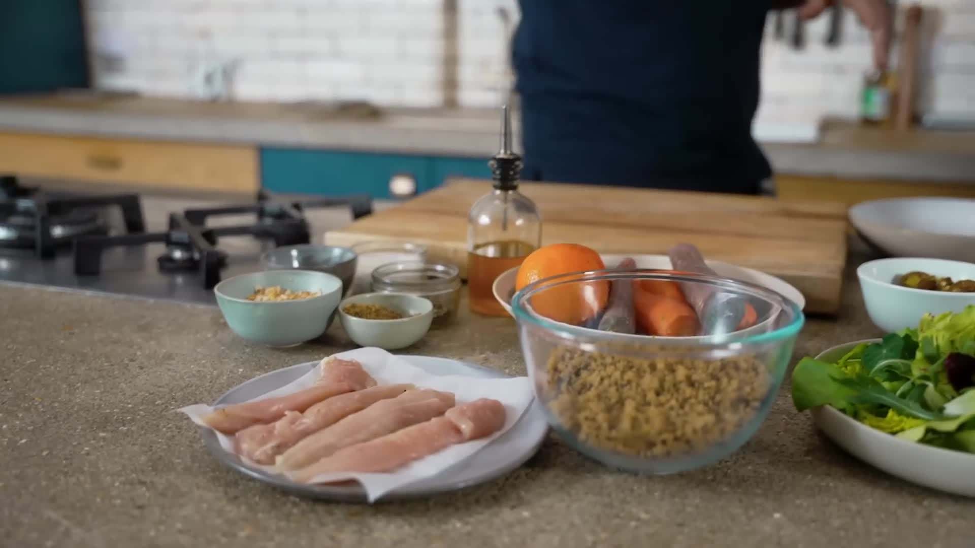 Fresh ingredients for the mojo sauce