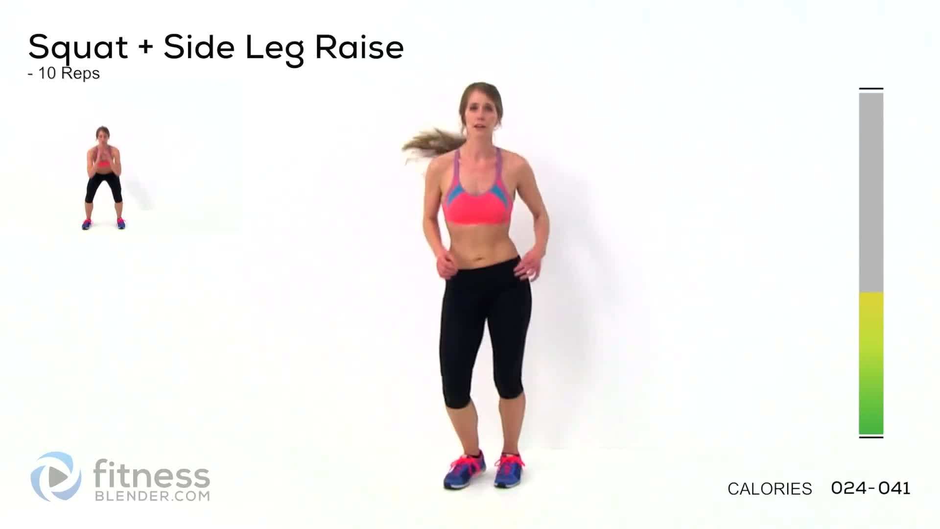 Illustration showing different squat variations