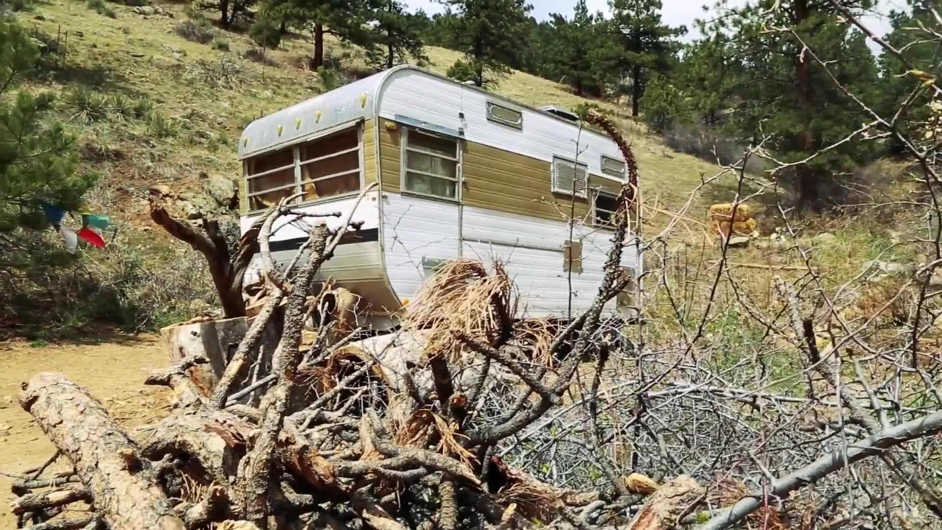 Reclaimed materials used in the tiny house