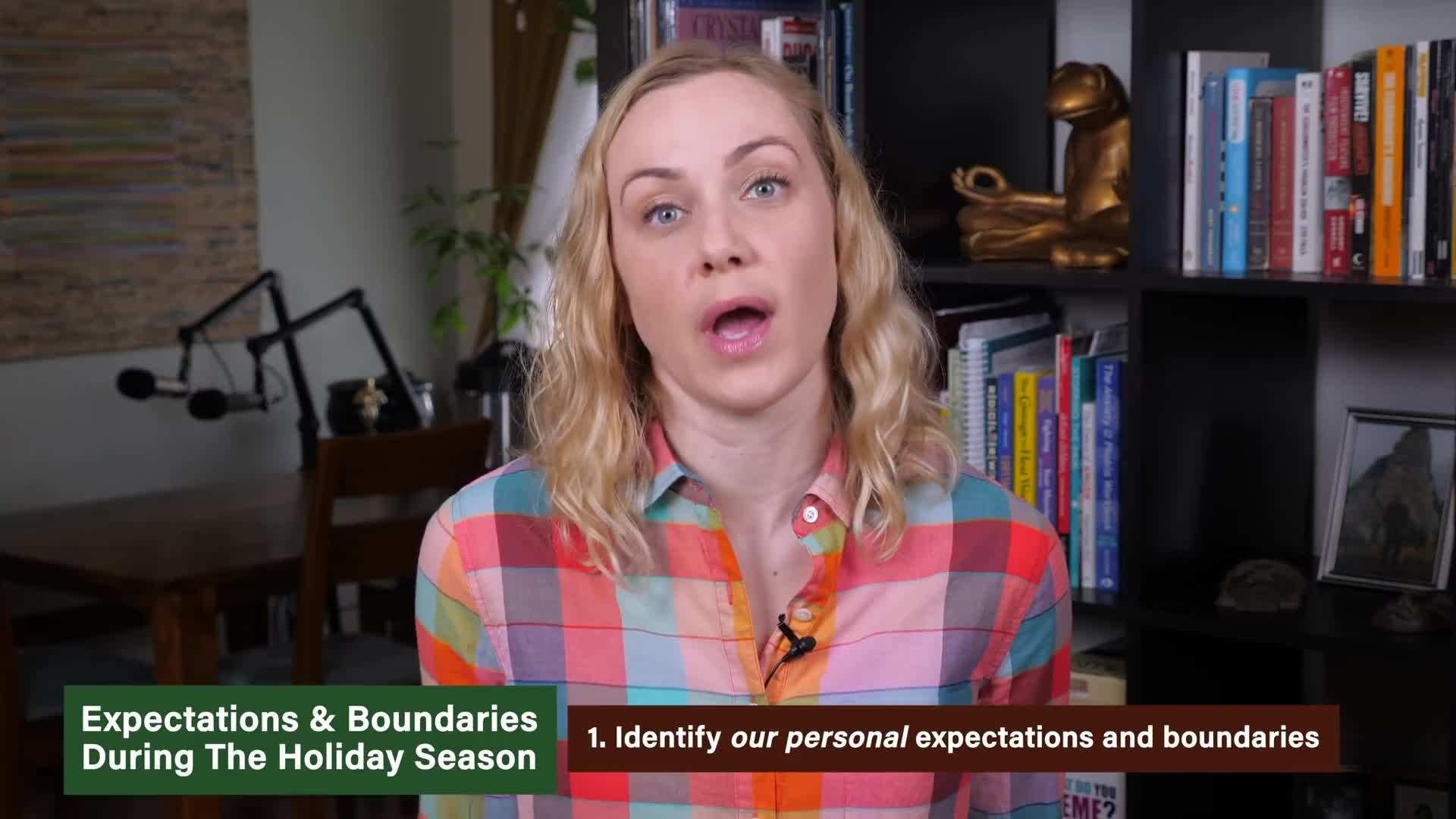 Woman politely declining an invitation