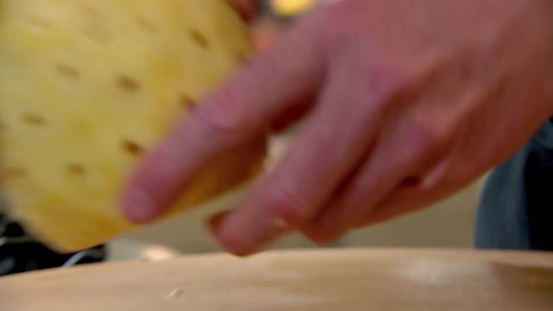 Gordon Ramsay presenting a beautifully plated vegan dessert