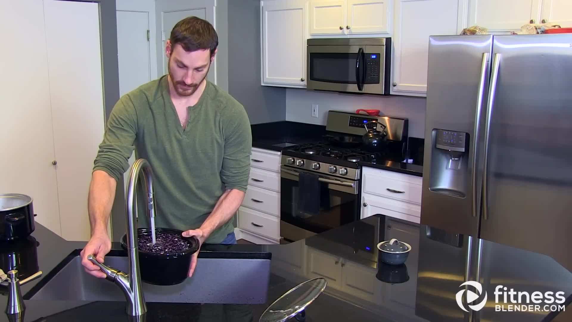 Delicious slow cooked beans ready to be served