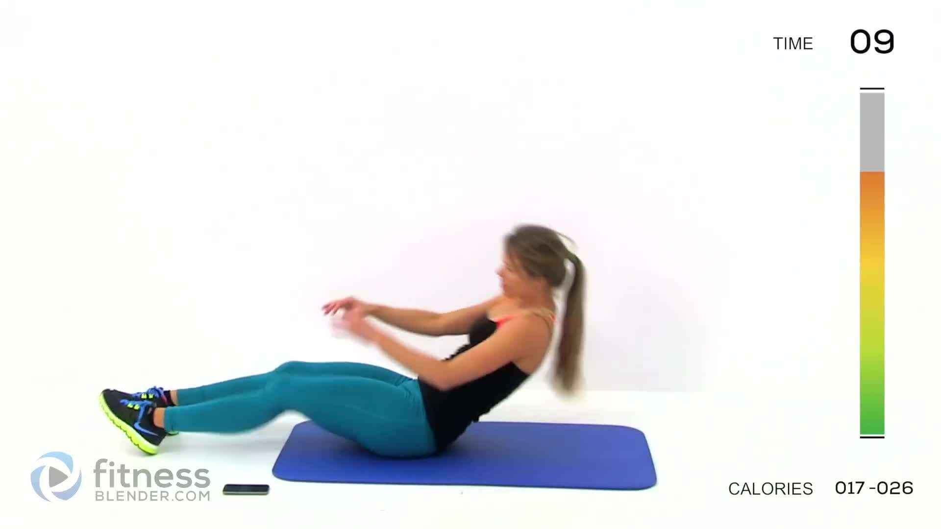 Woman performing Russian twists with a medicine ball