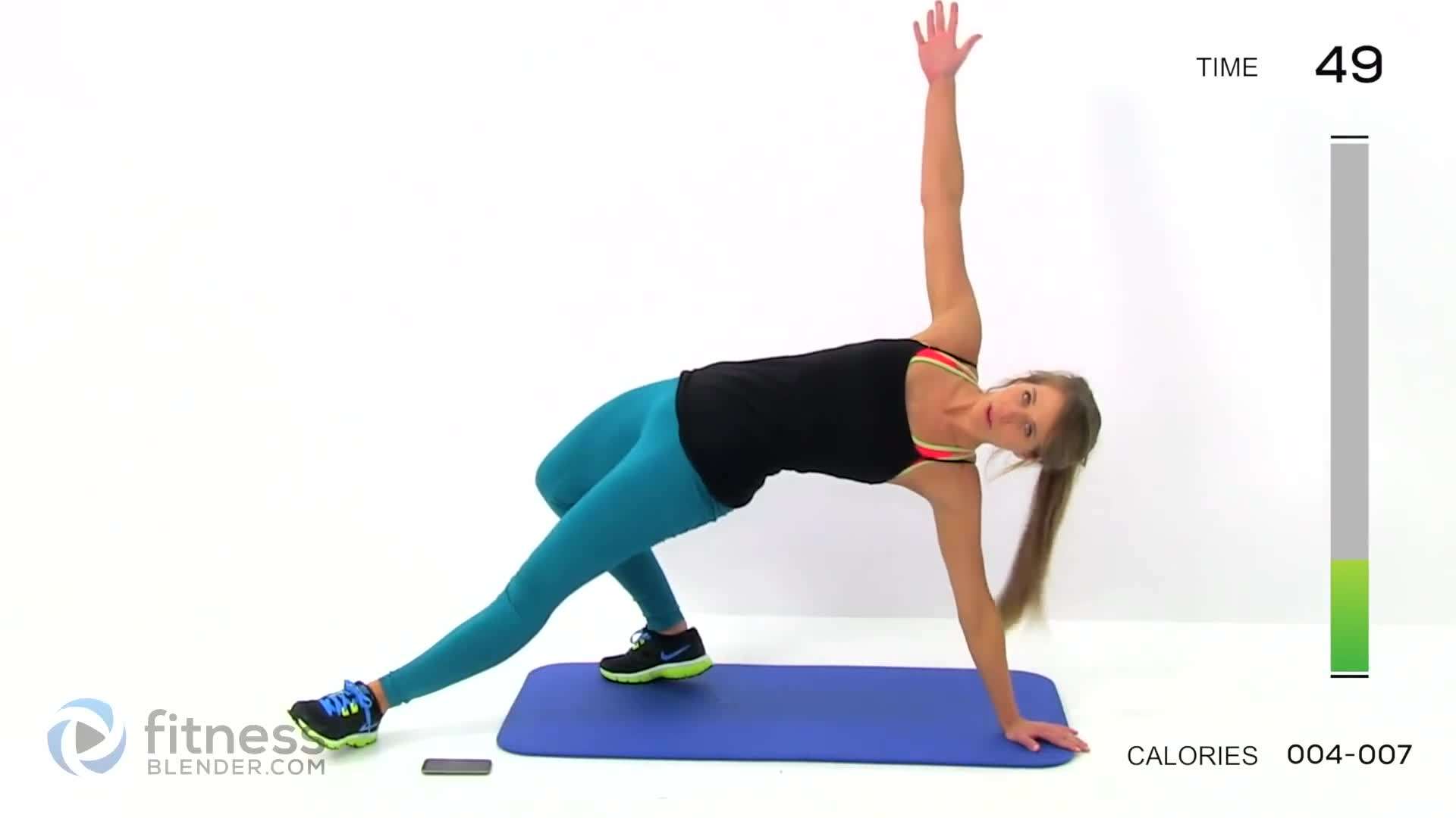 Woman performing a plank exercise