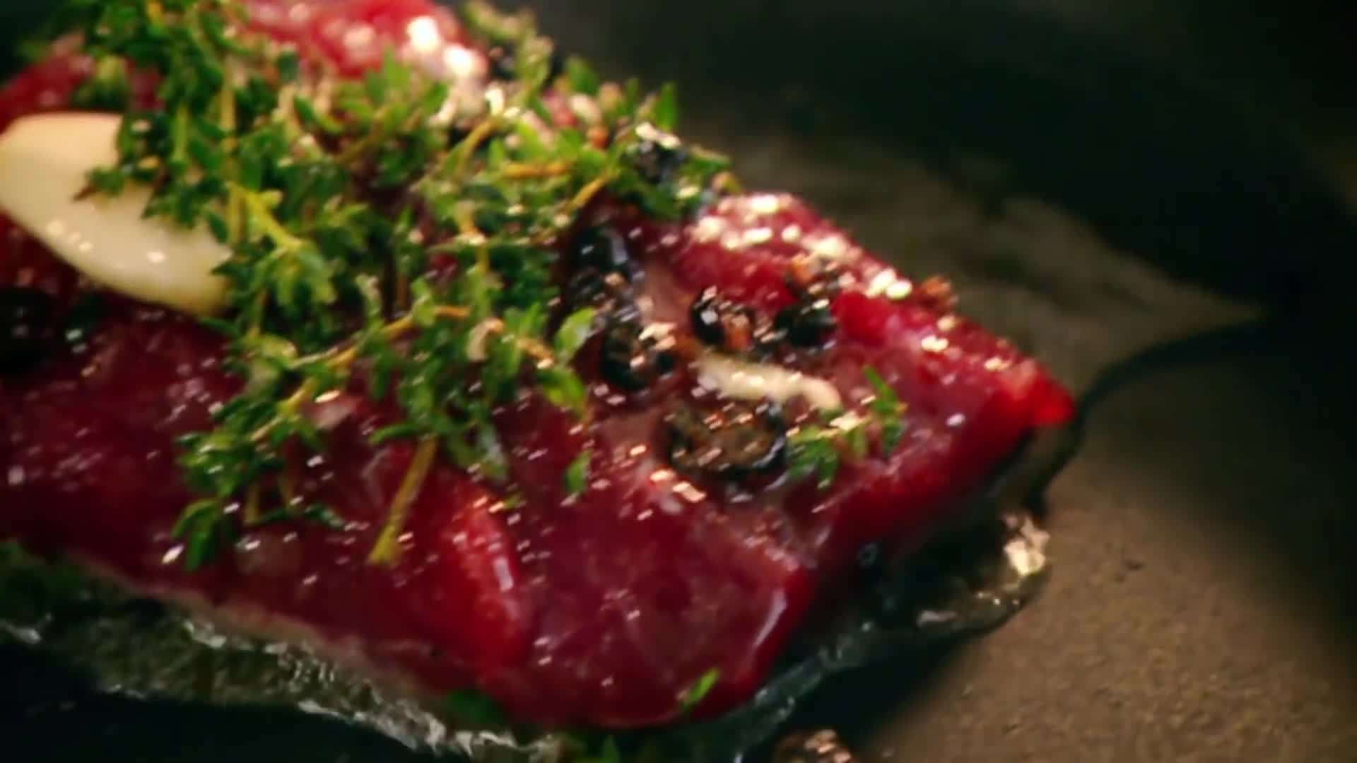 Gordon Ramsay preparing venison
